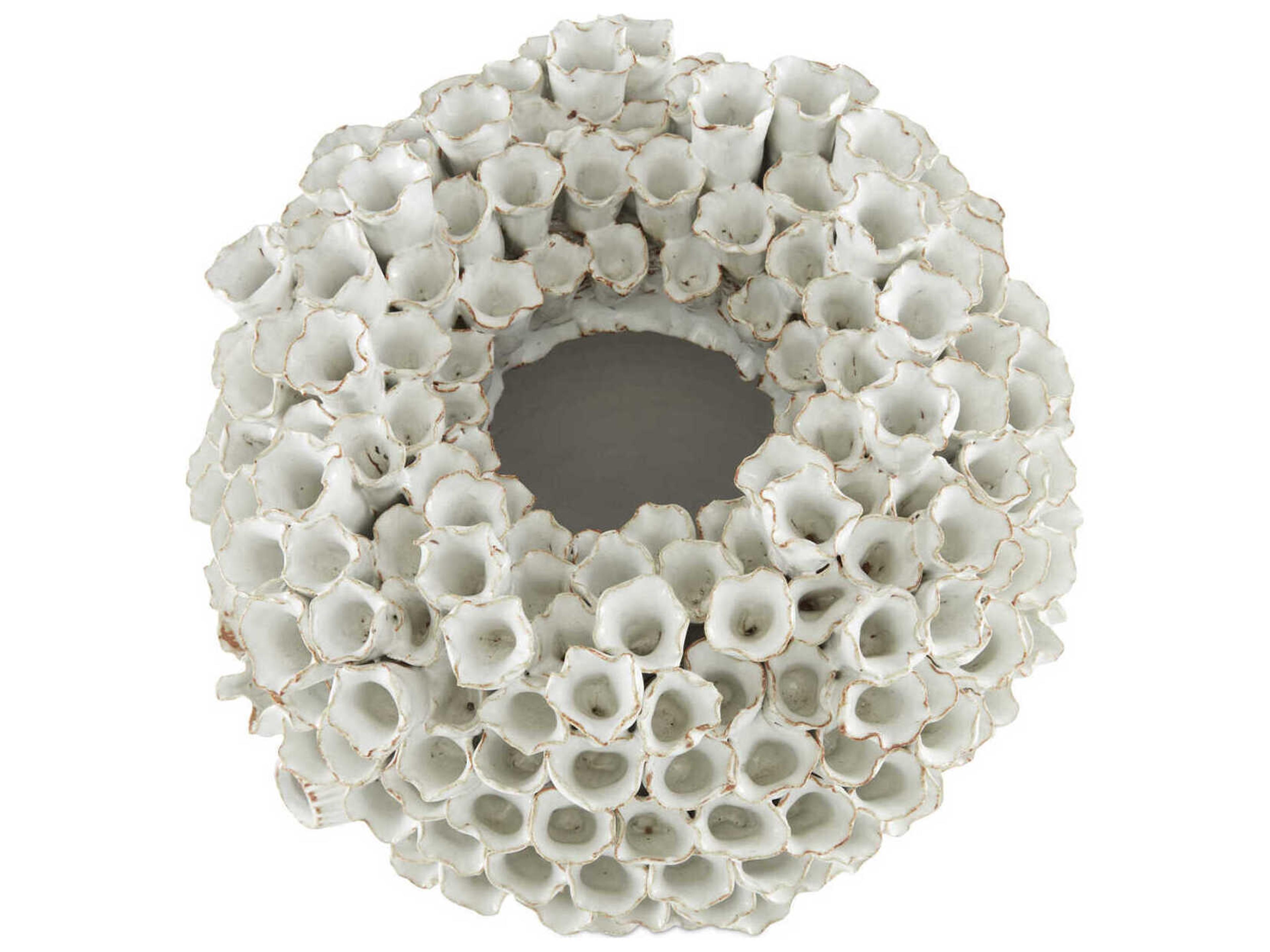 Currey & Company Manitapi White Vase