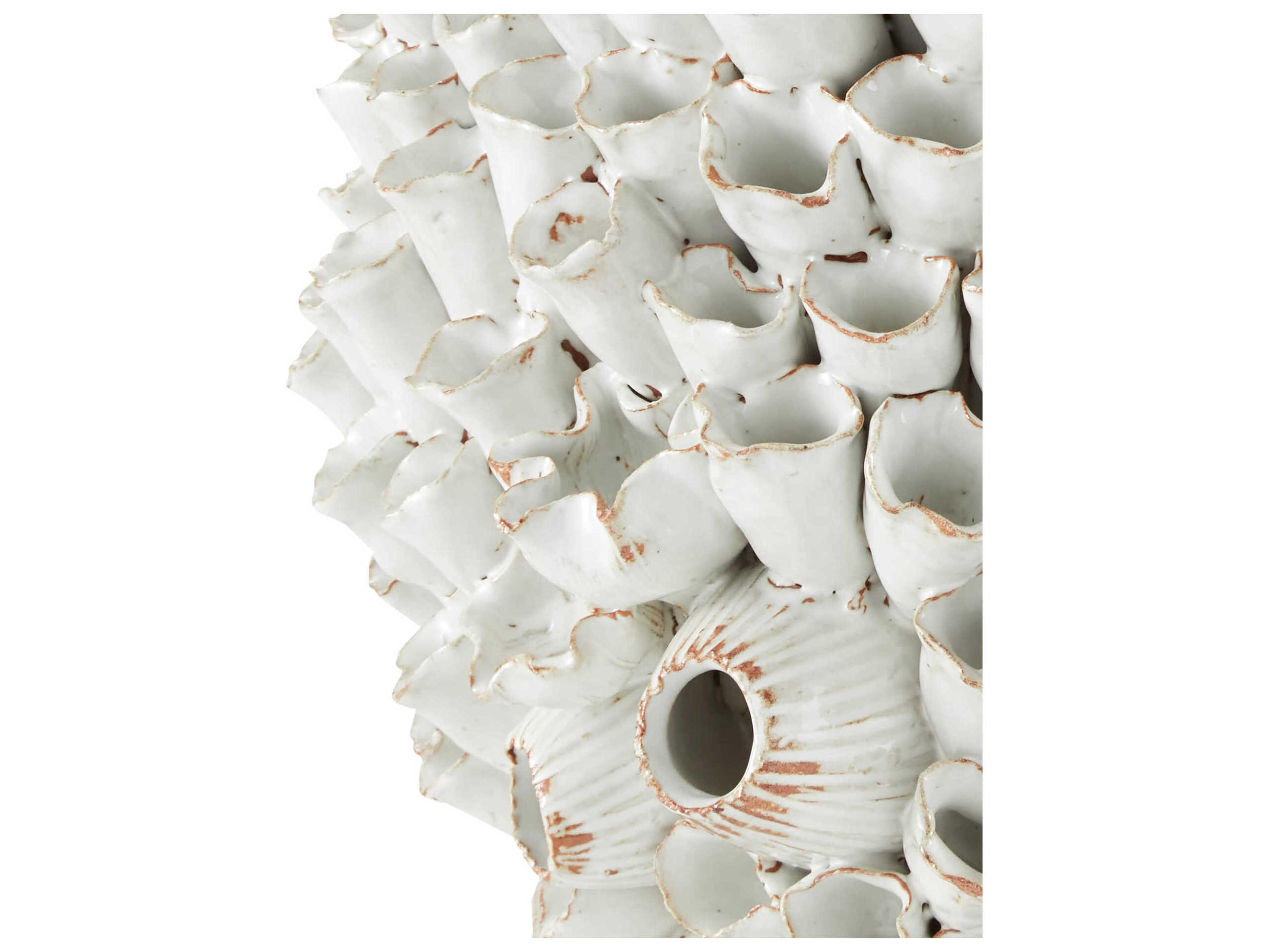 Currey & Company Manitapi White Vase