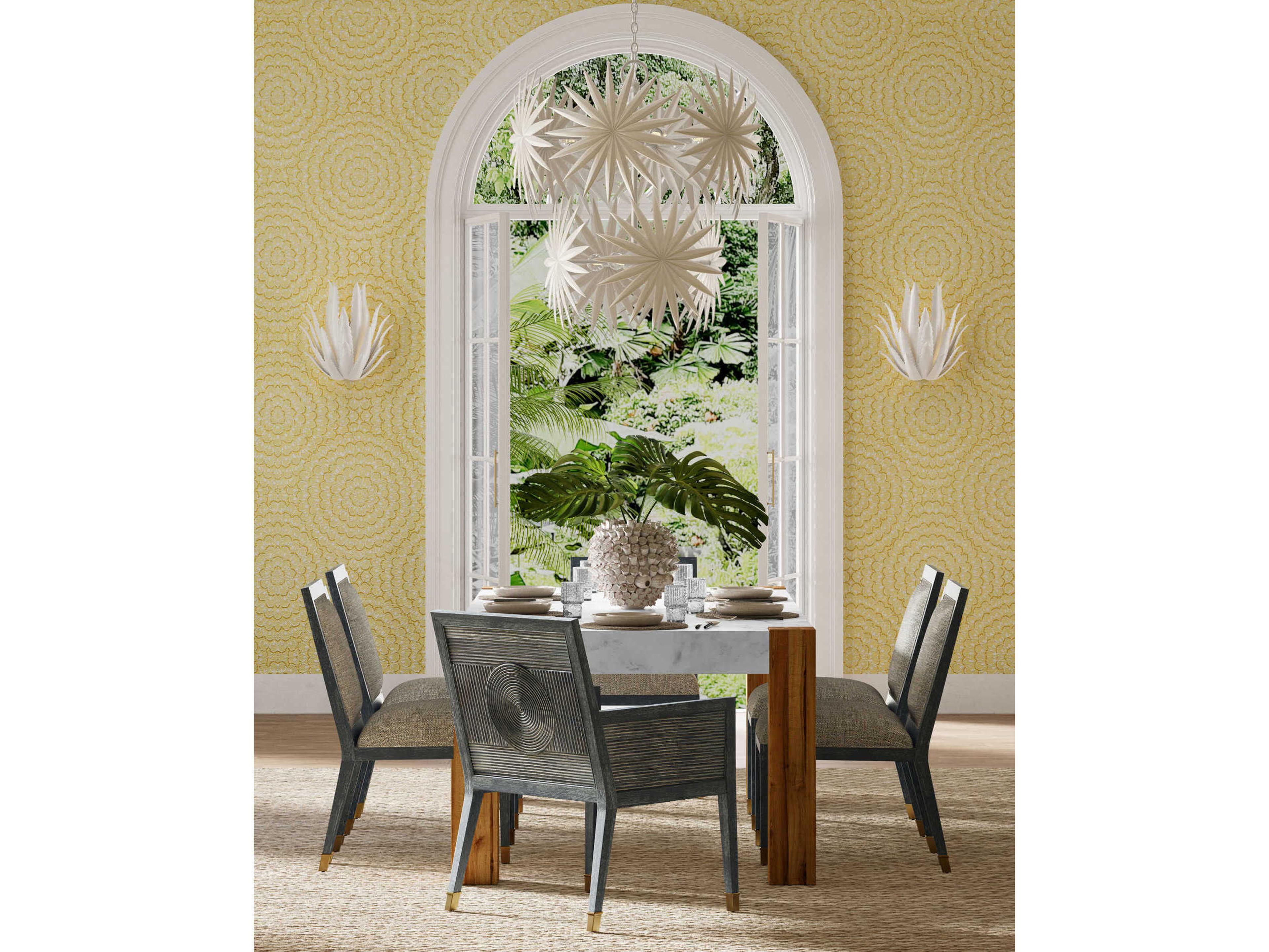 Currey & Company Manitapi White Vase