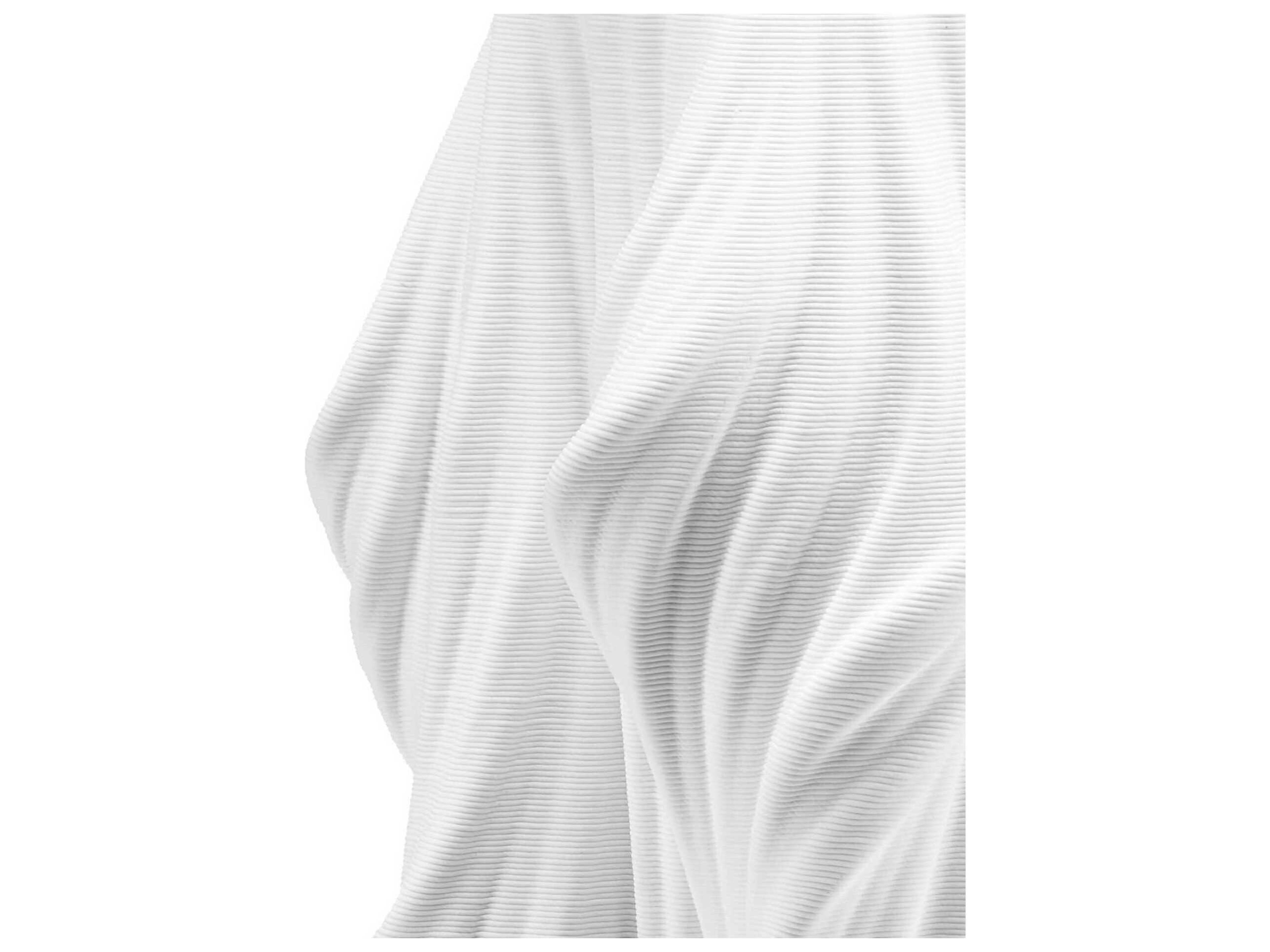 Currey & Company Yin White 15" High Vase