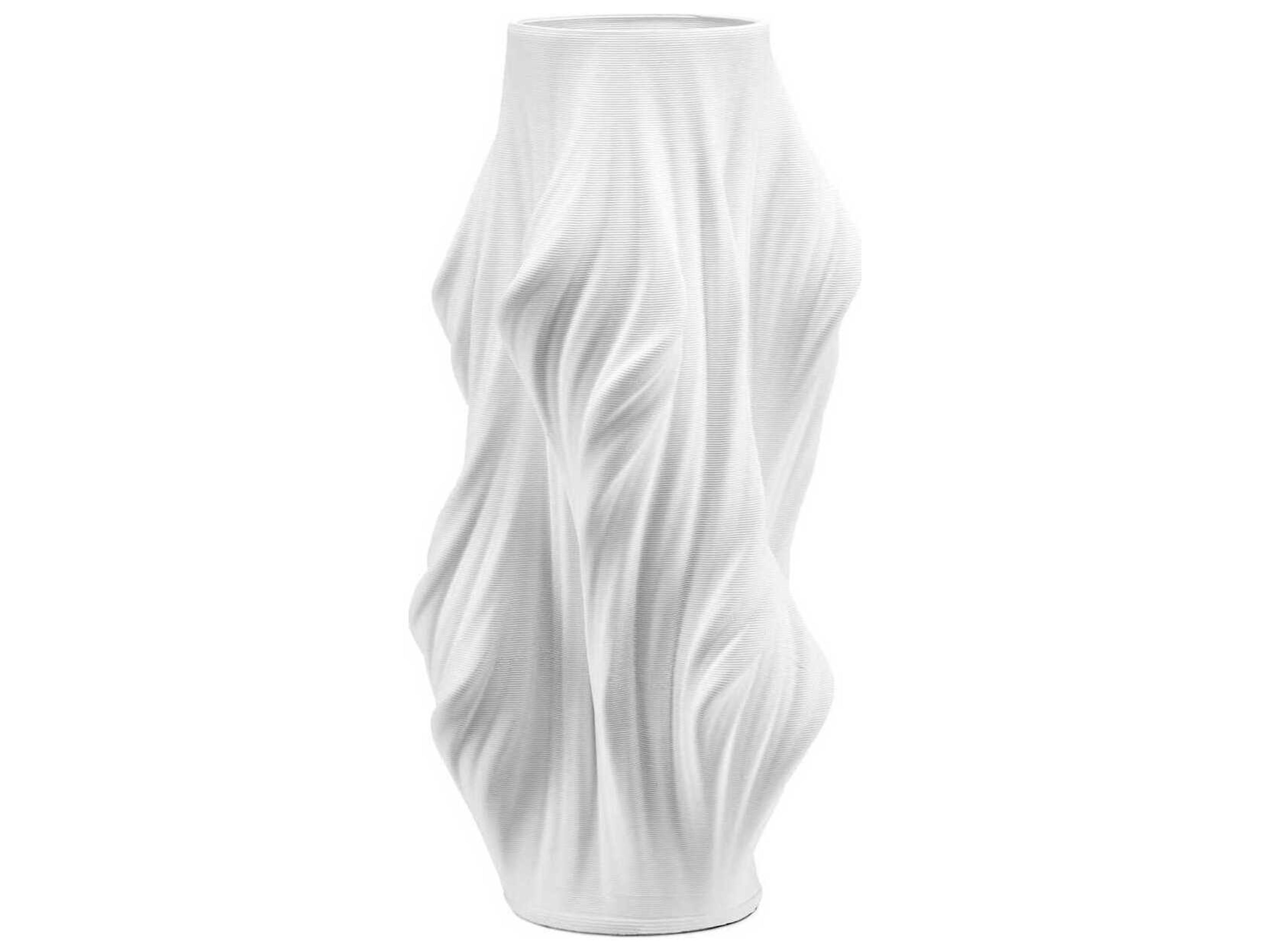 Currey & Company Yin White 18" High Vase