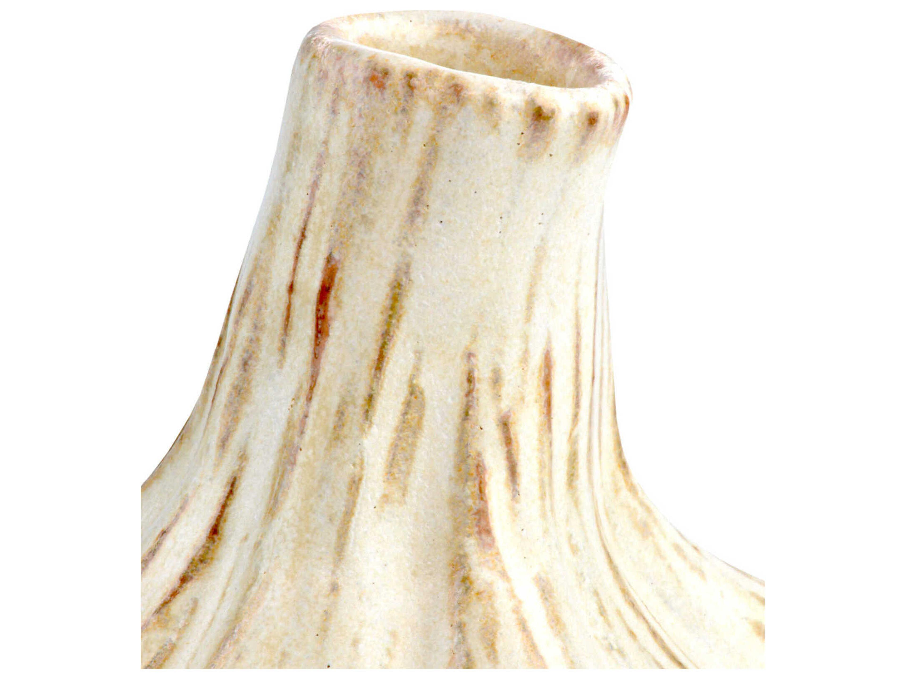 Currey & Company Milky White 7" High Garlic Bulb Sculpture