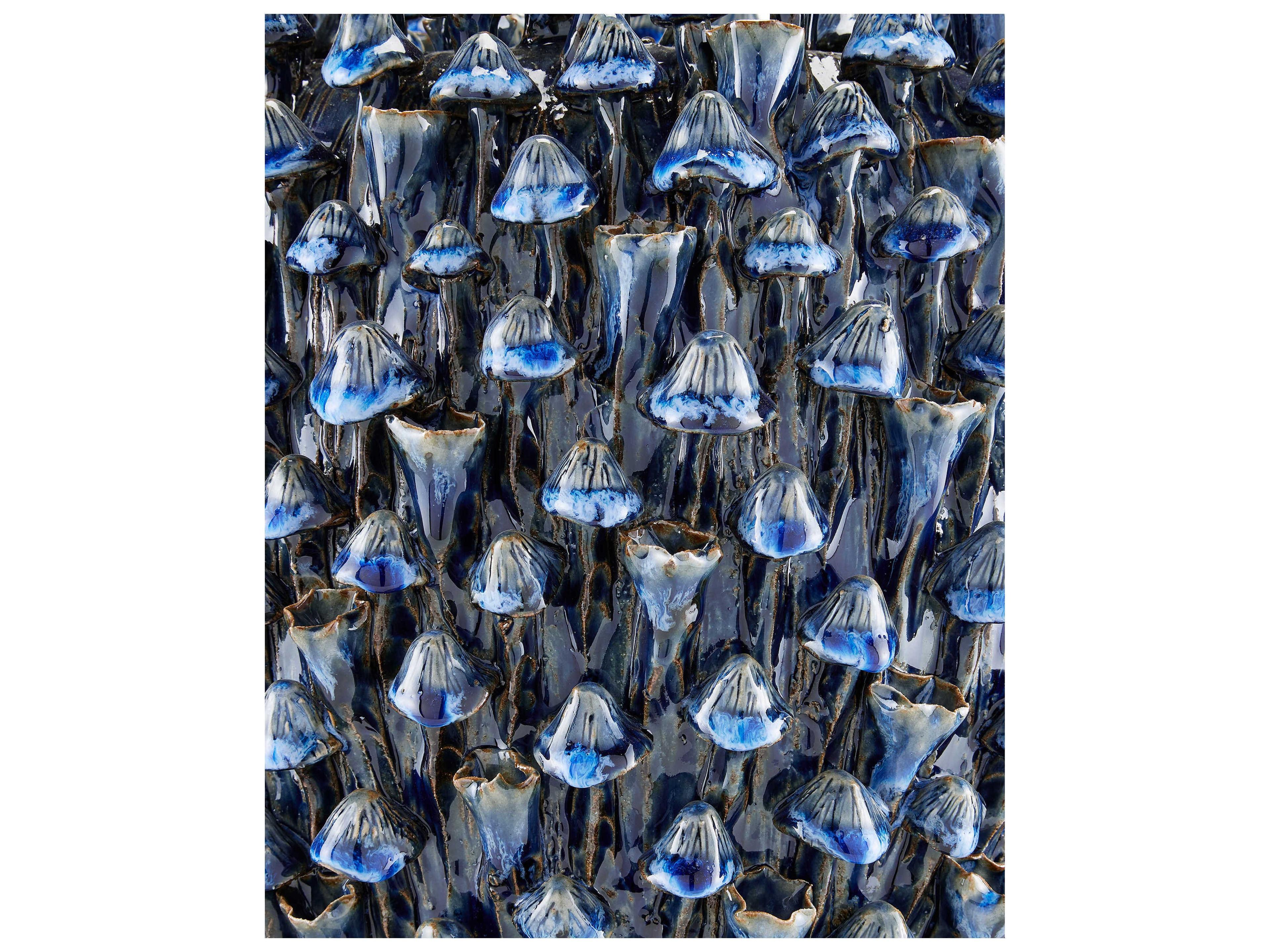 Currey & Company Manitapi Blue Vase