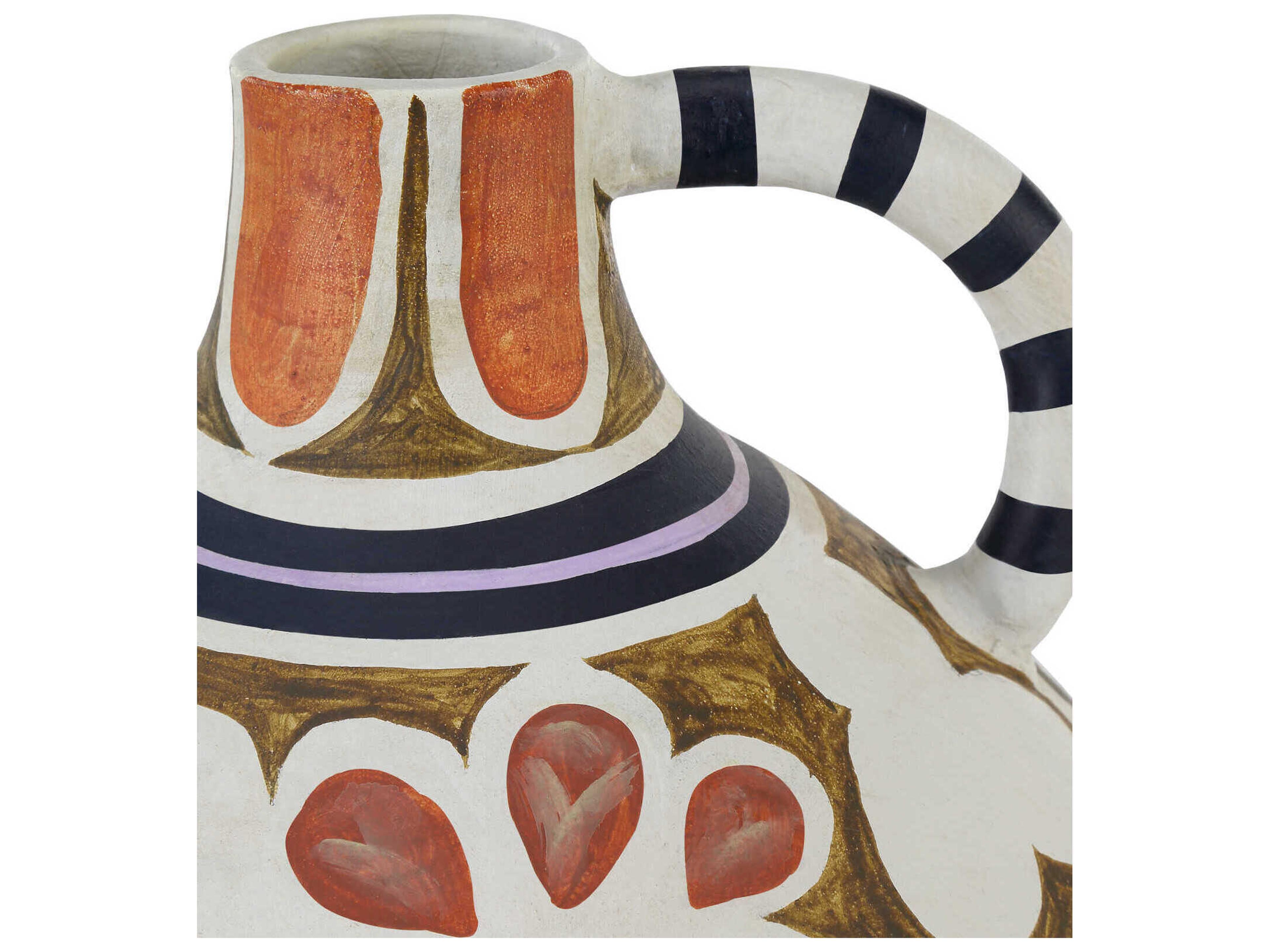 Currey & Company Multicolor Hamsa Demijohn Vase