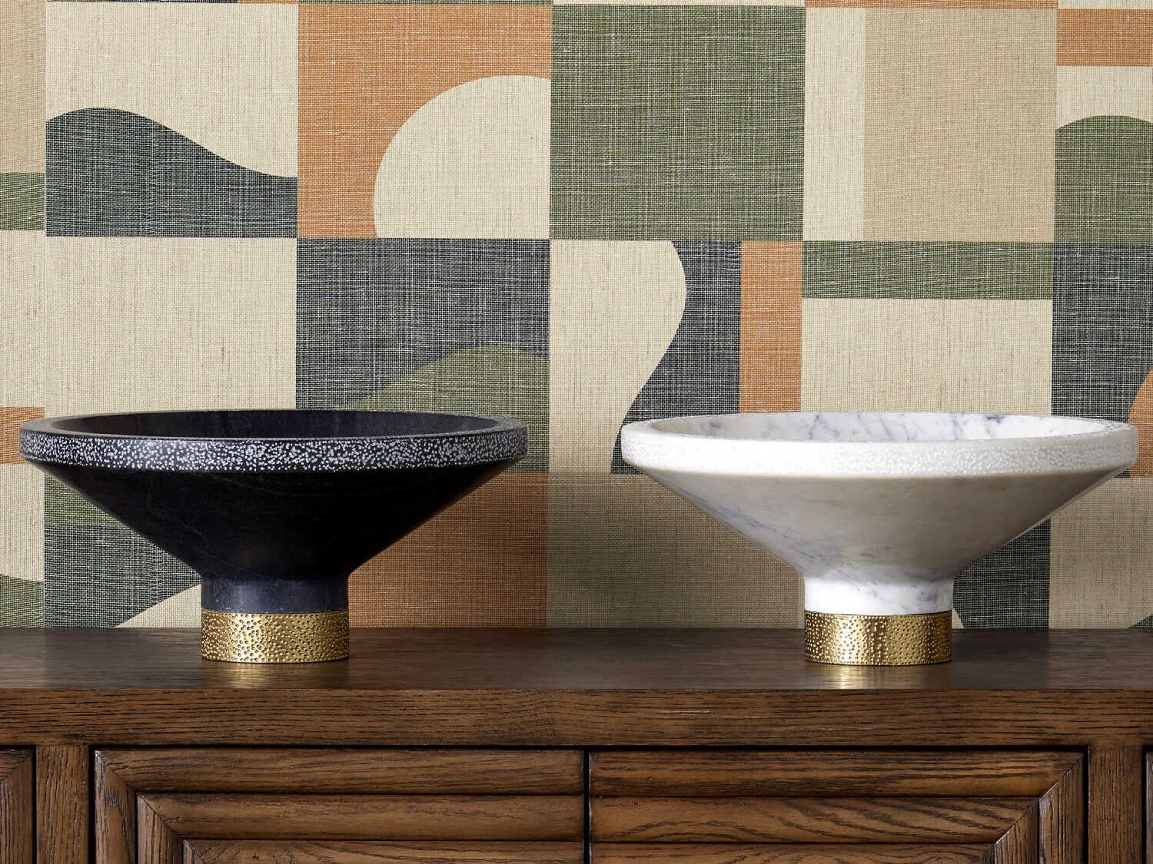 Currey & Company Vincent Black / Brass Decorative Bowl