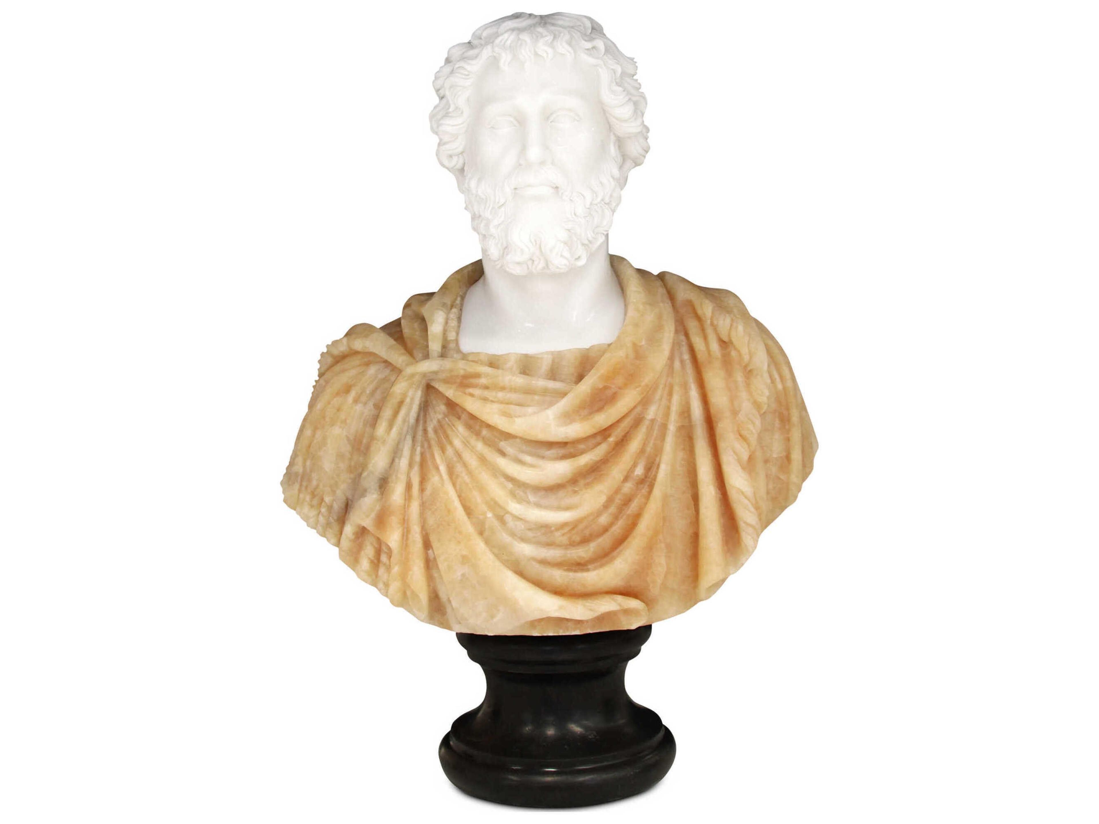 Currey & Company Thanos Marble Bust Sculpture