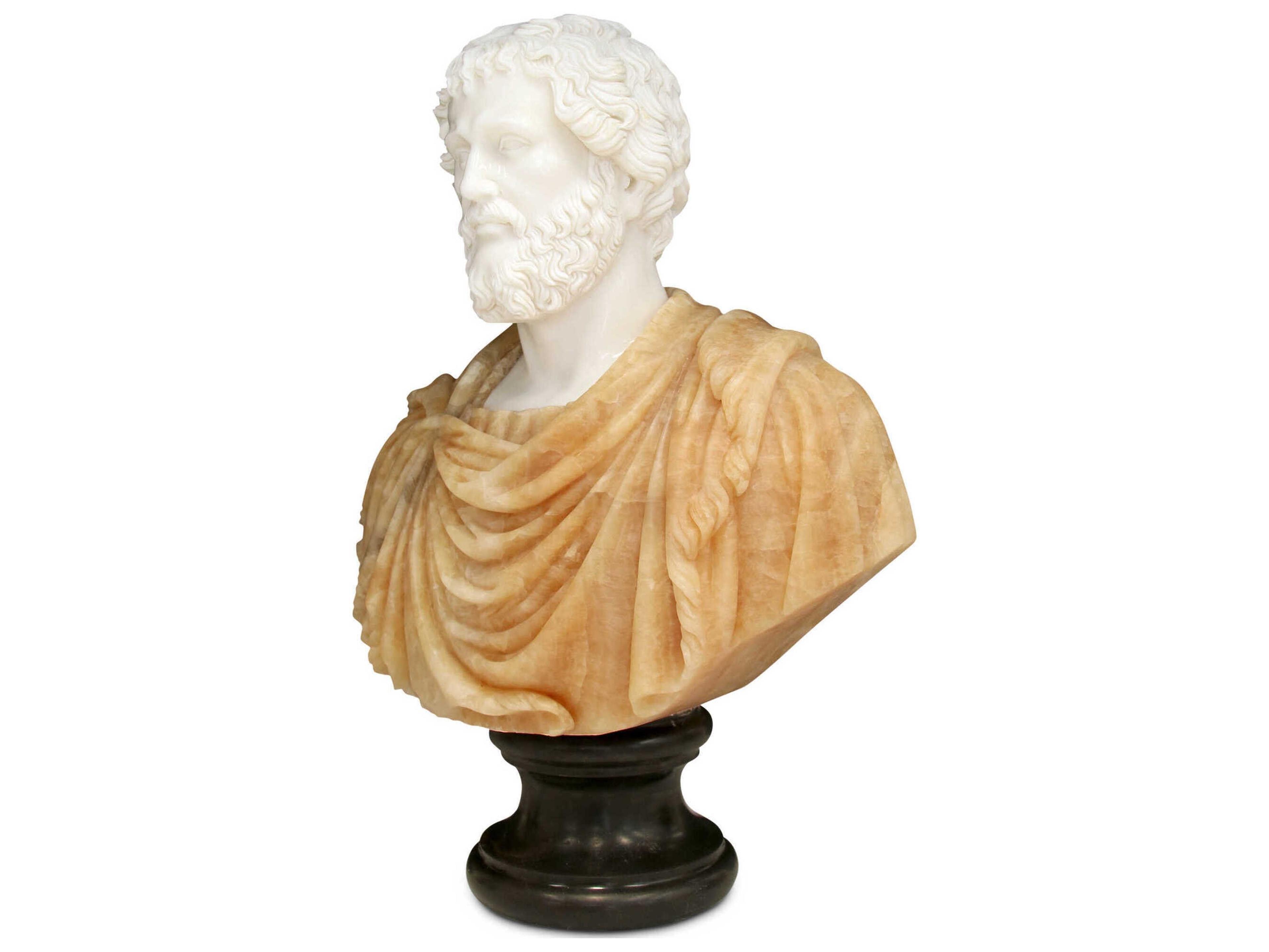 Currey & Company Thanos Marble Bust Sculpture