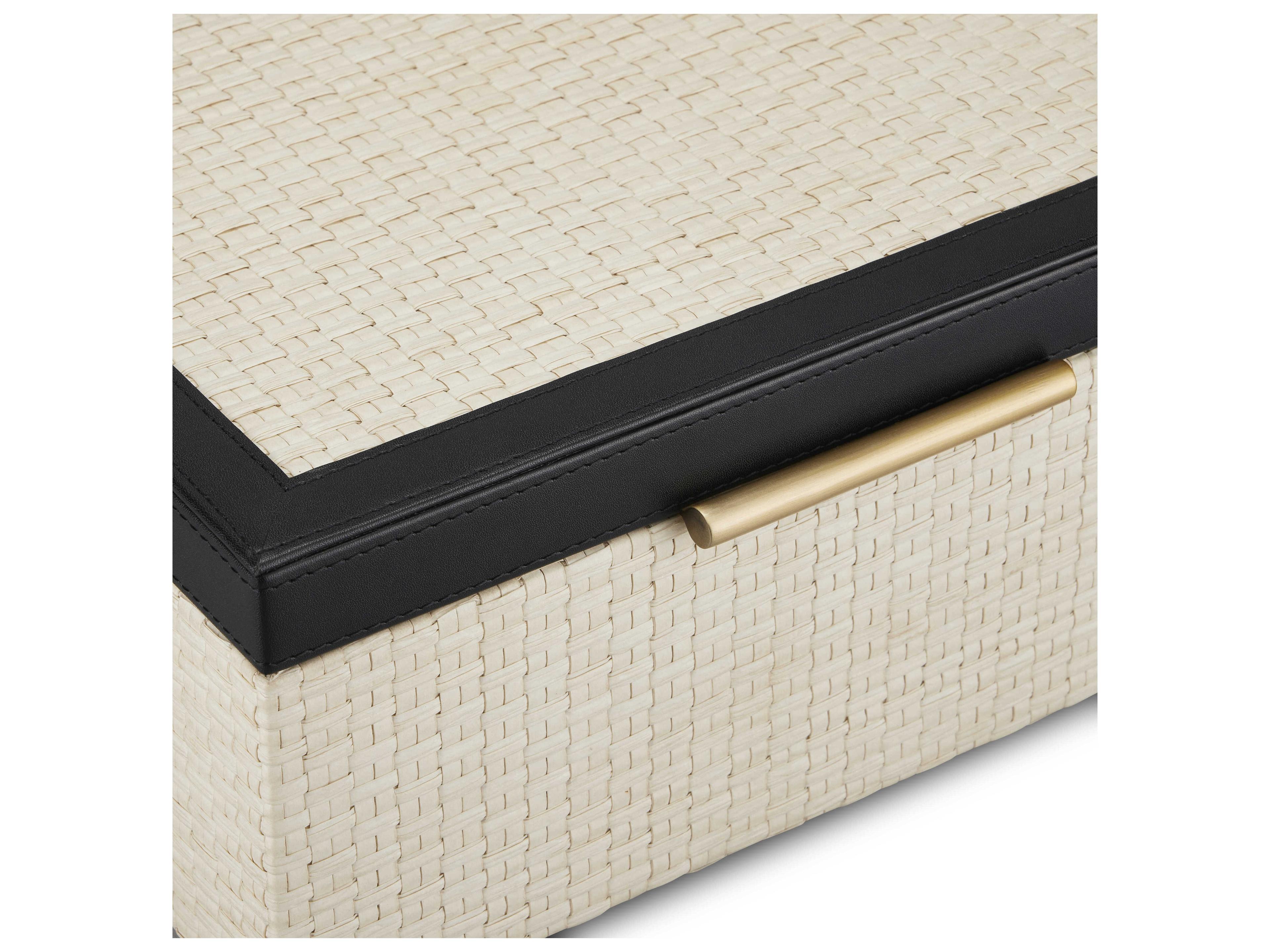 Currey & Company Deanna Ivory / Black Box Set of 2