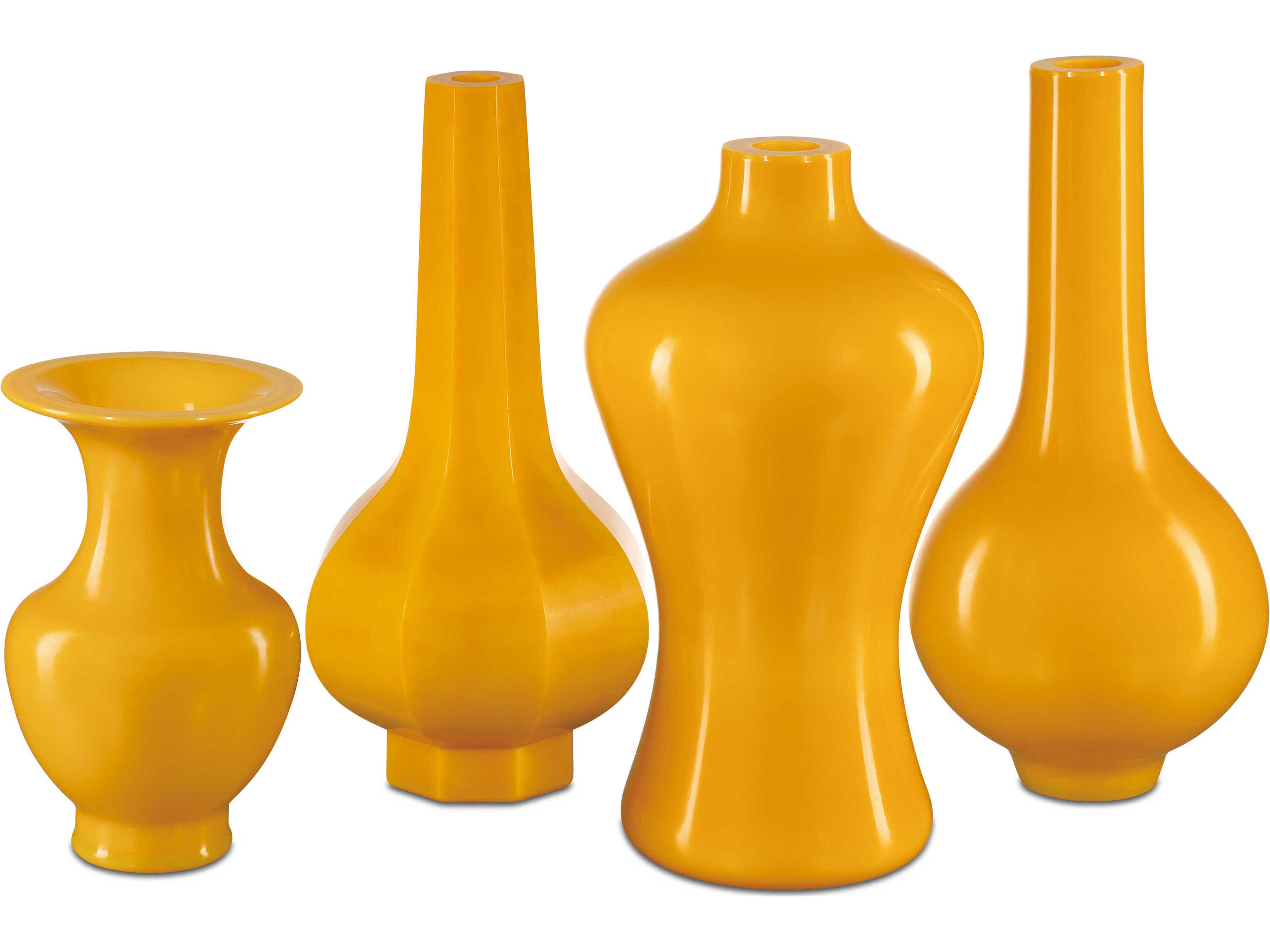 Currey & Company Imperial Yellow Peking Vase