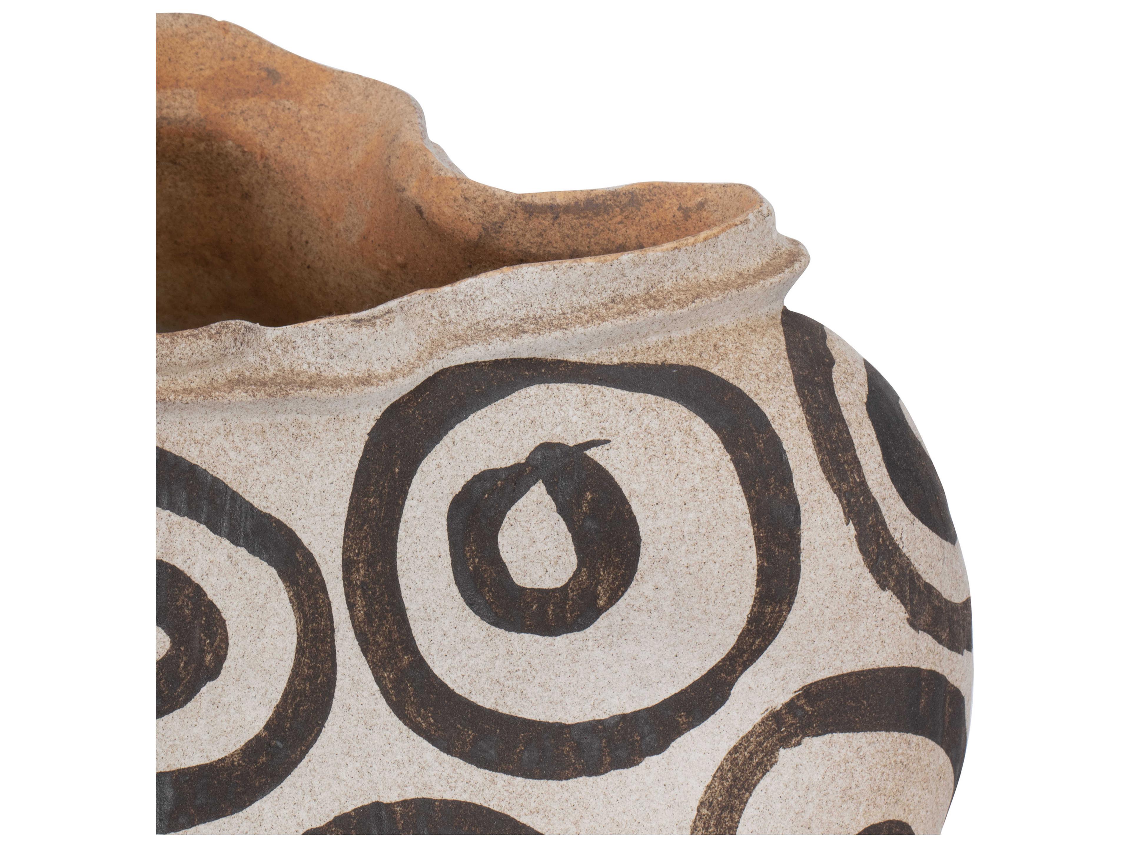 Currey & Company Han Dynasty Textured Brown / Light Earth Decorative Bowl