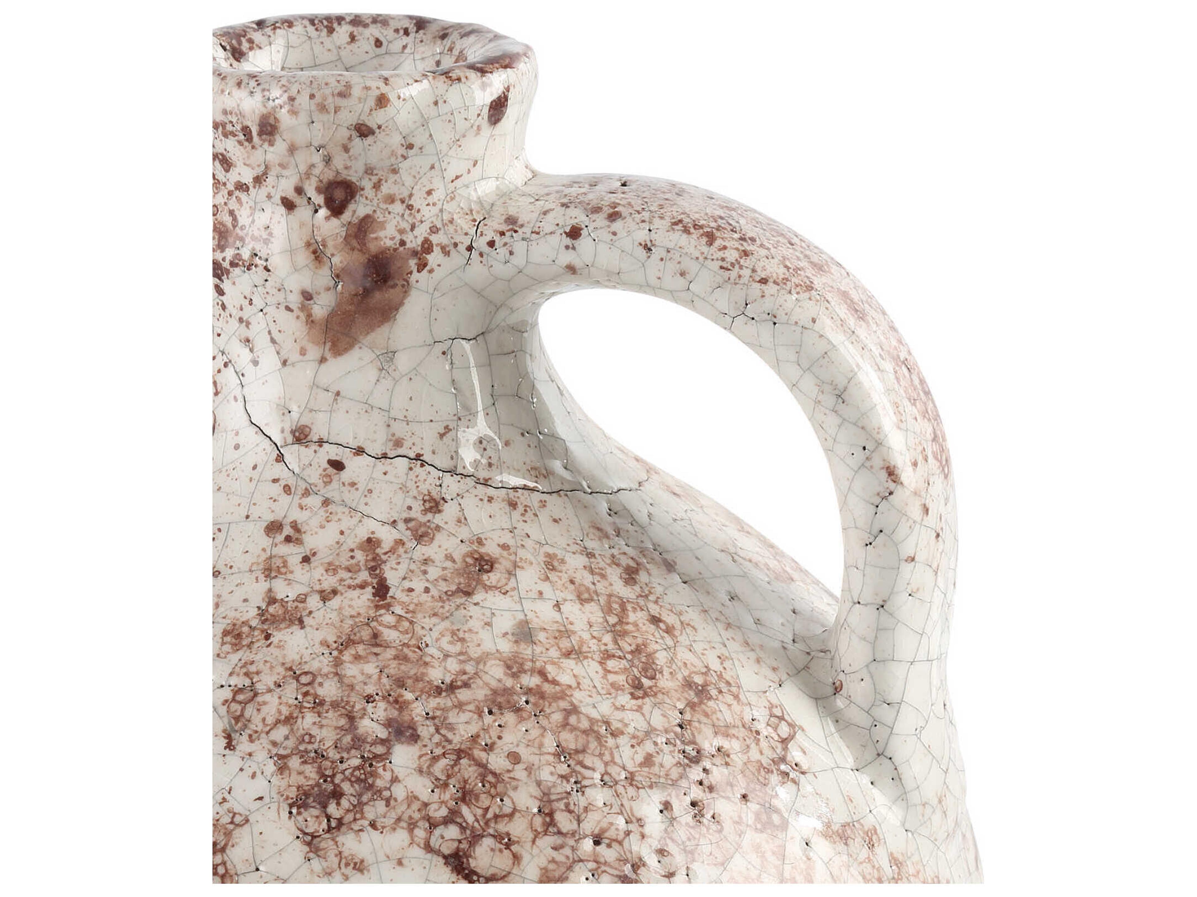 Currey & Company Brown / Off White Marne Demijohn Vase Set of 3