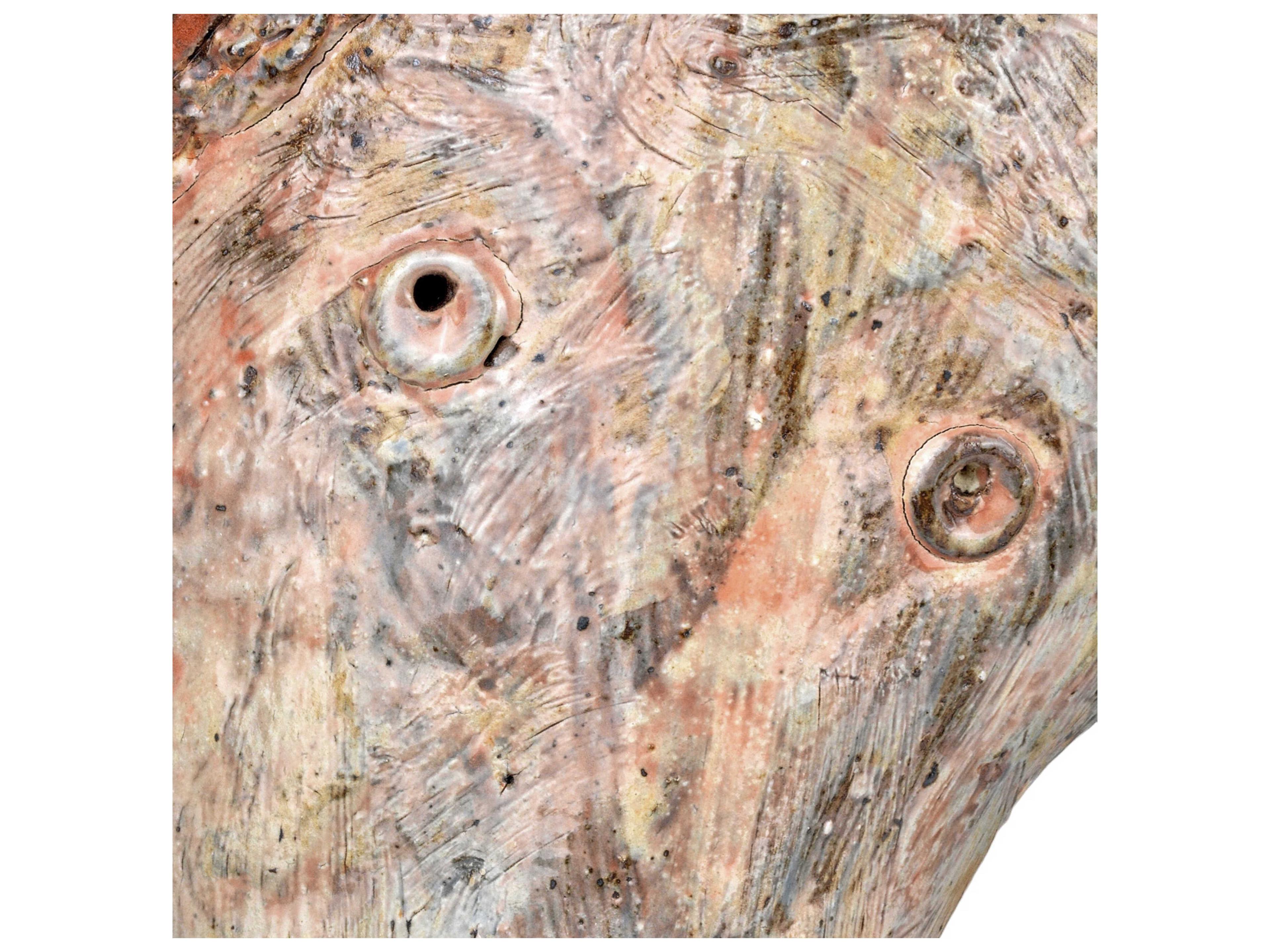 Currey & Company Ceramic Glaze Masks Sculpture Set of 3