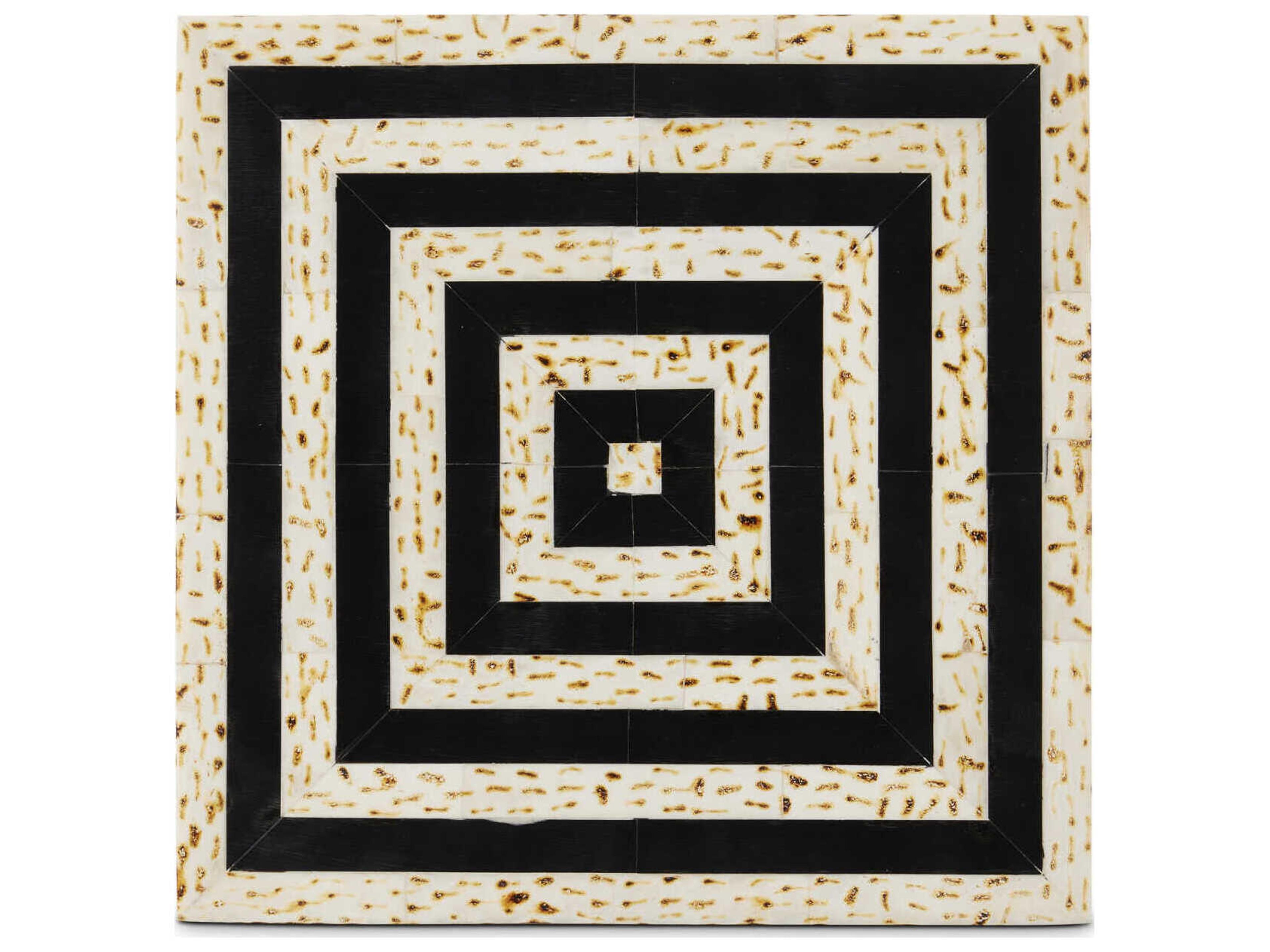 Currey & Company Taurus Natural / Black Storage Case Set of 2