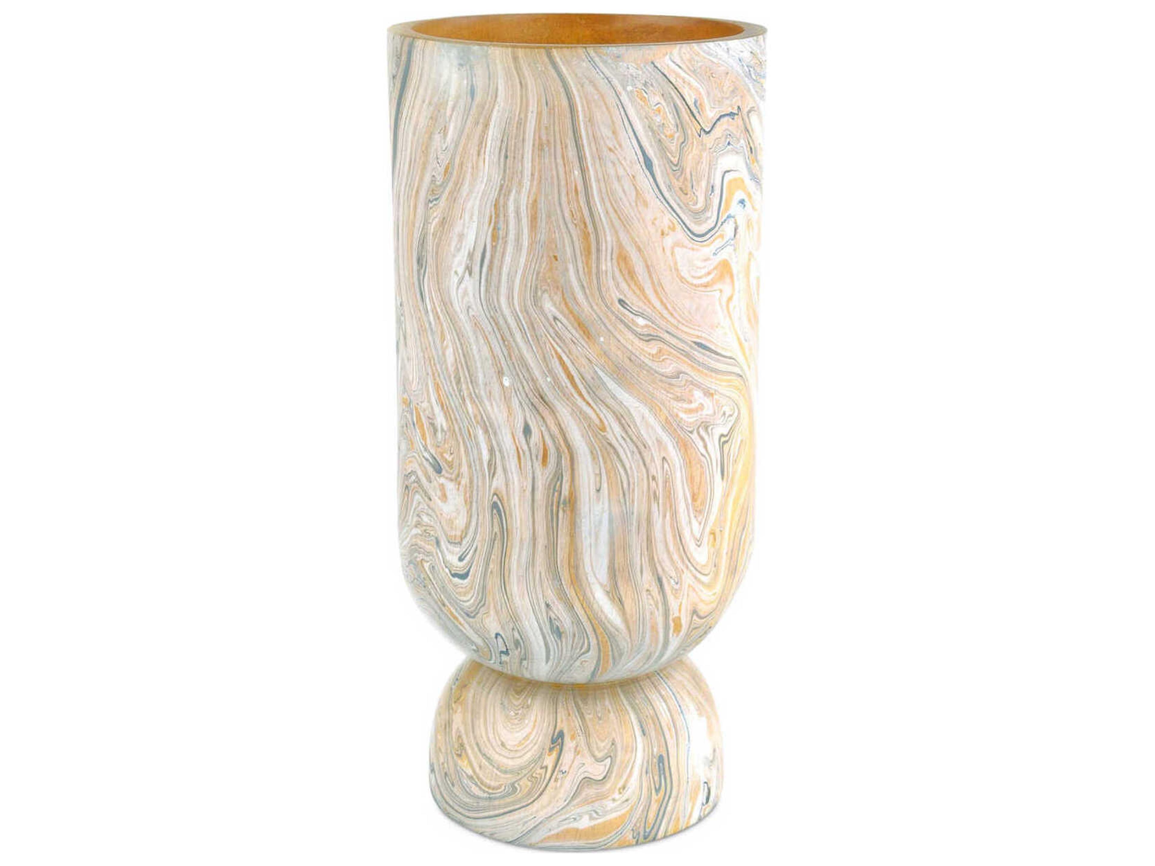 Currey & Company London Sky Dark Brown / Natural Vase Set of 3