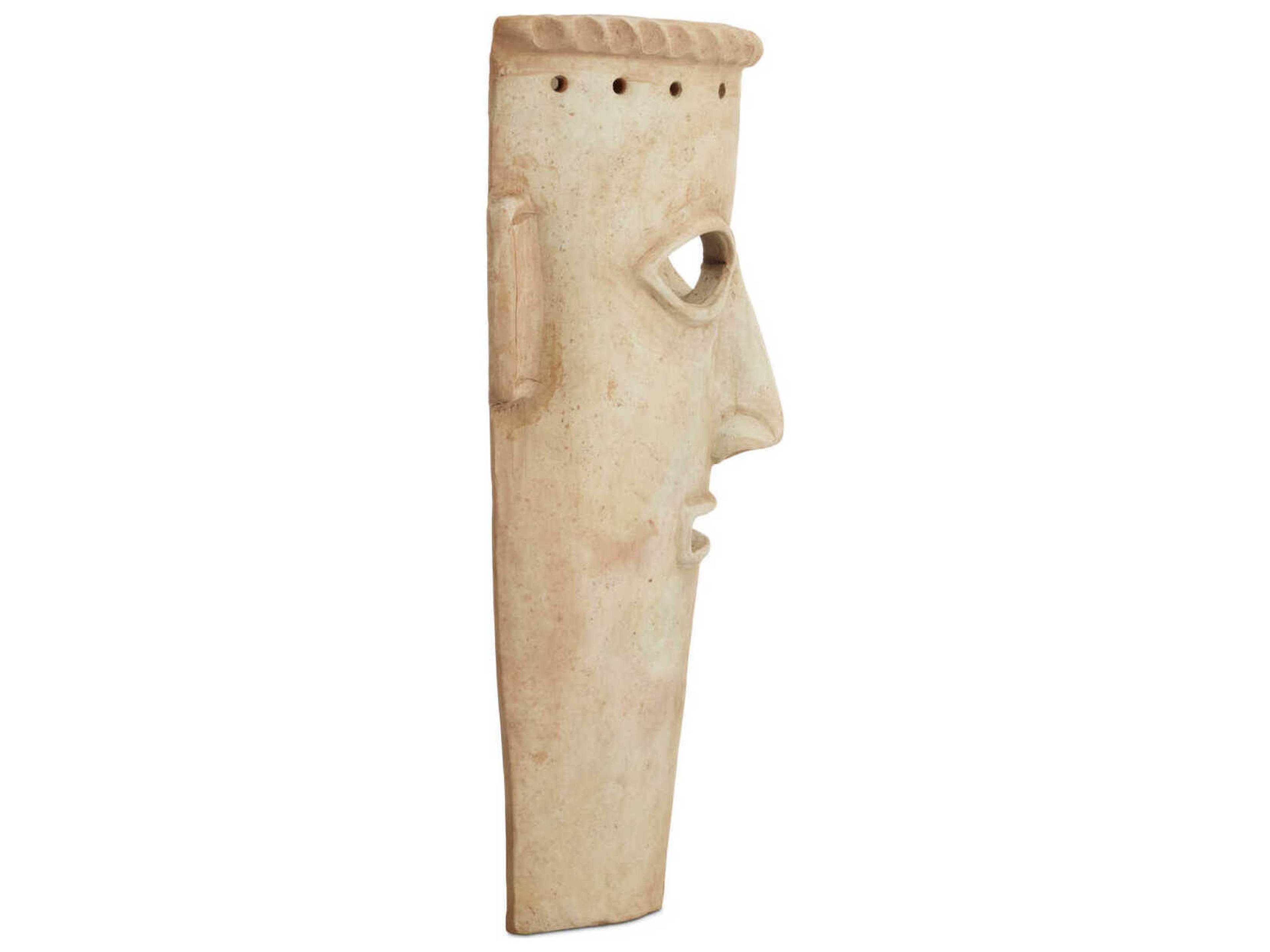 Currey & Company Etu Mask Sculpture Set of 2