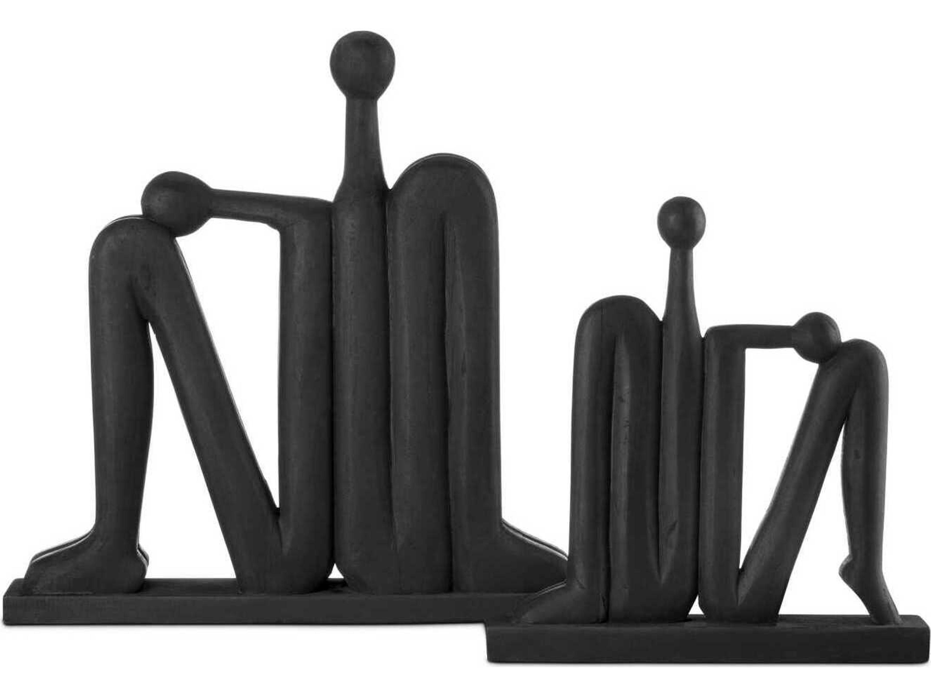 Currey & Company Abstract Figure Sculpture Set of 2