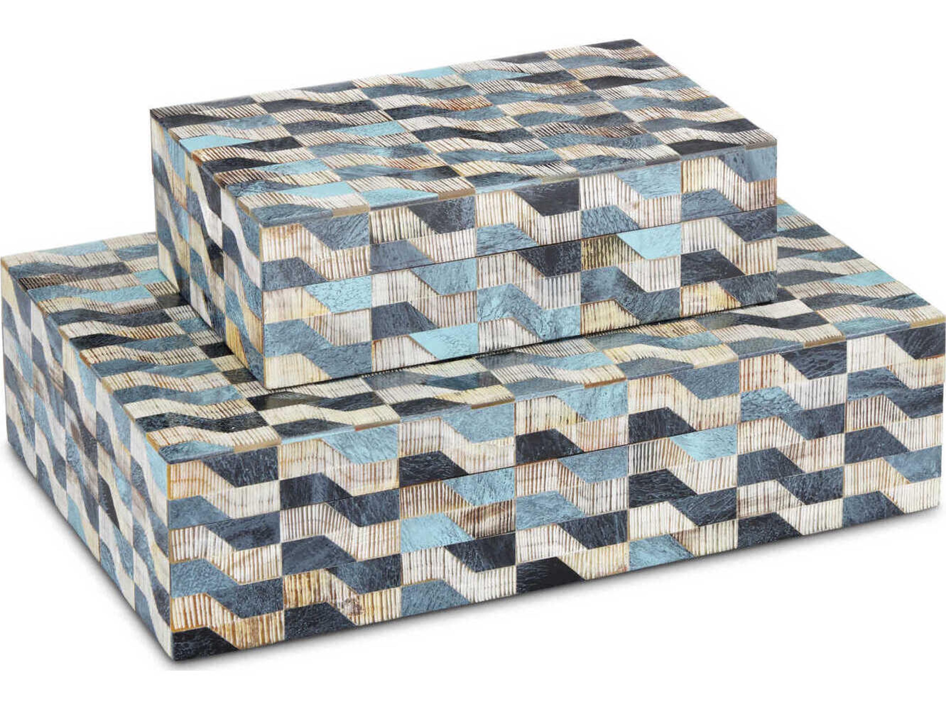 Currey & Company Ezra Box Set of 2