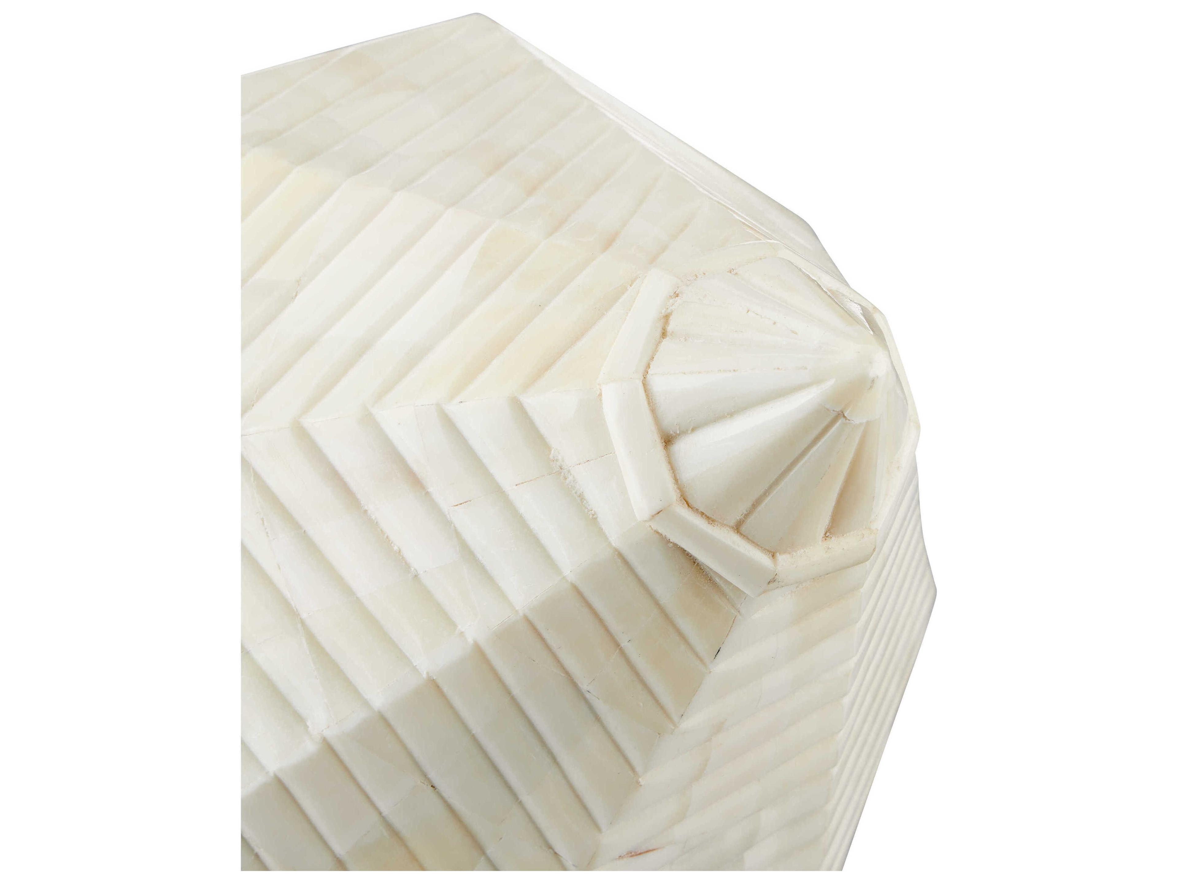 Currey & Company Pavi Bone Prism Sculpture Set of 2