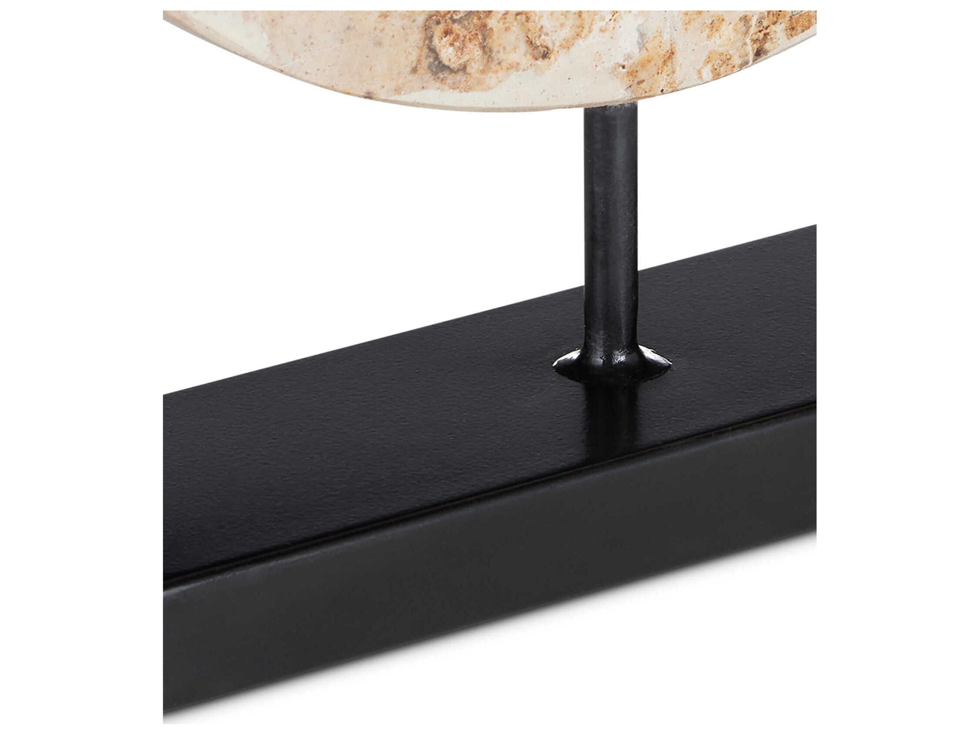 Currey & Company Wes Marble Disc Sculpture