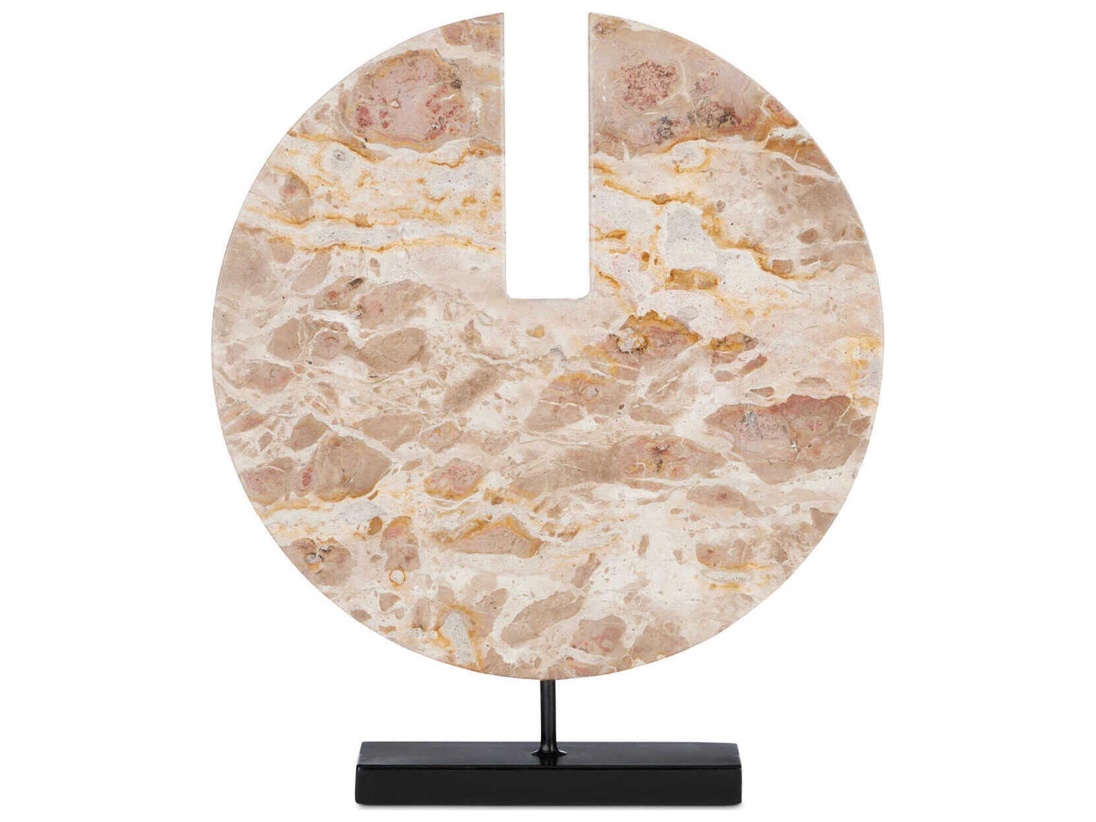 Currey & Company Anu Marble Disc Sculpture