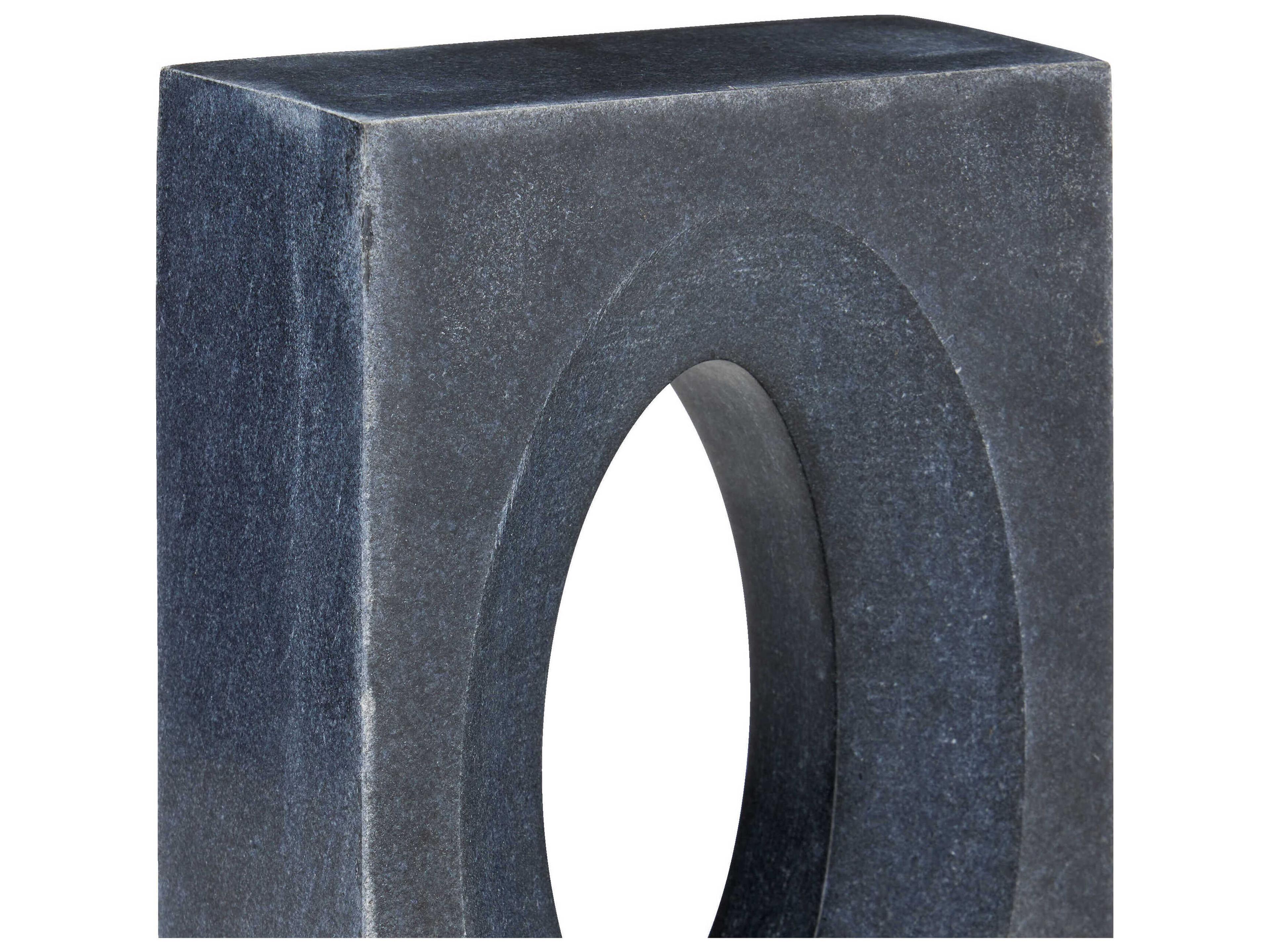 Currey & Company Demi Black Bookends Set of 2