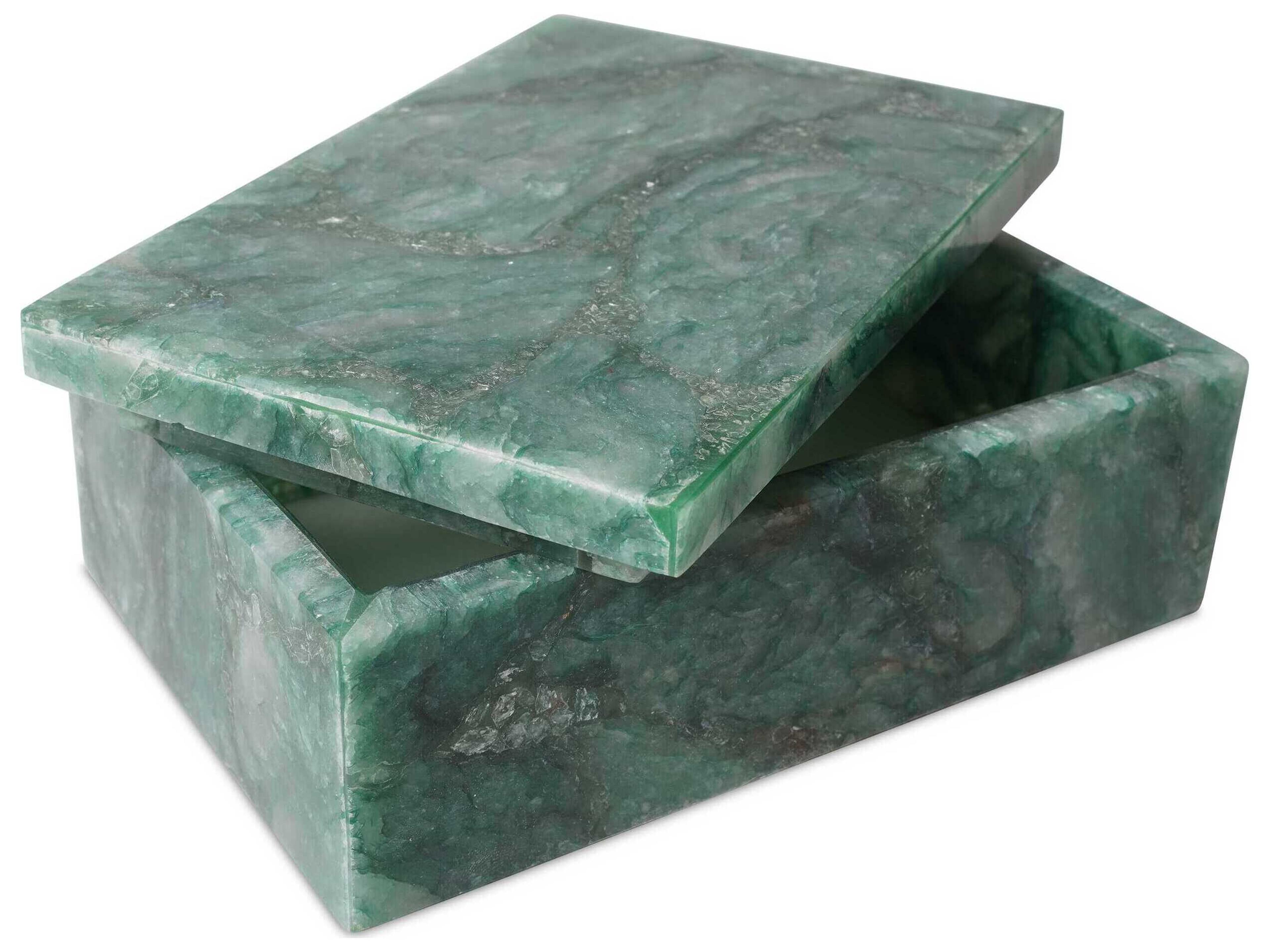 Currey & Company Green Aventurine Box