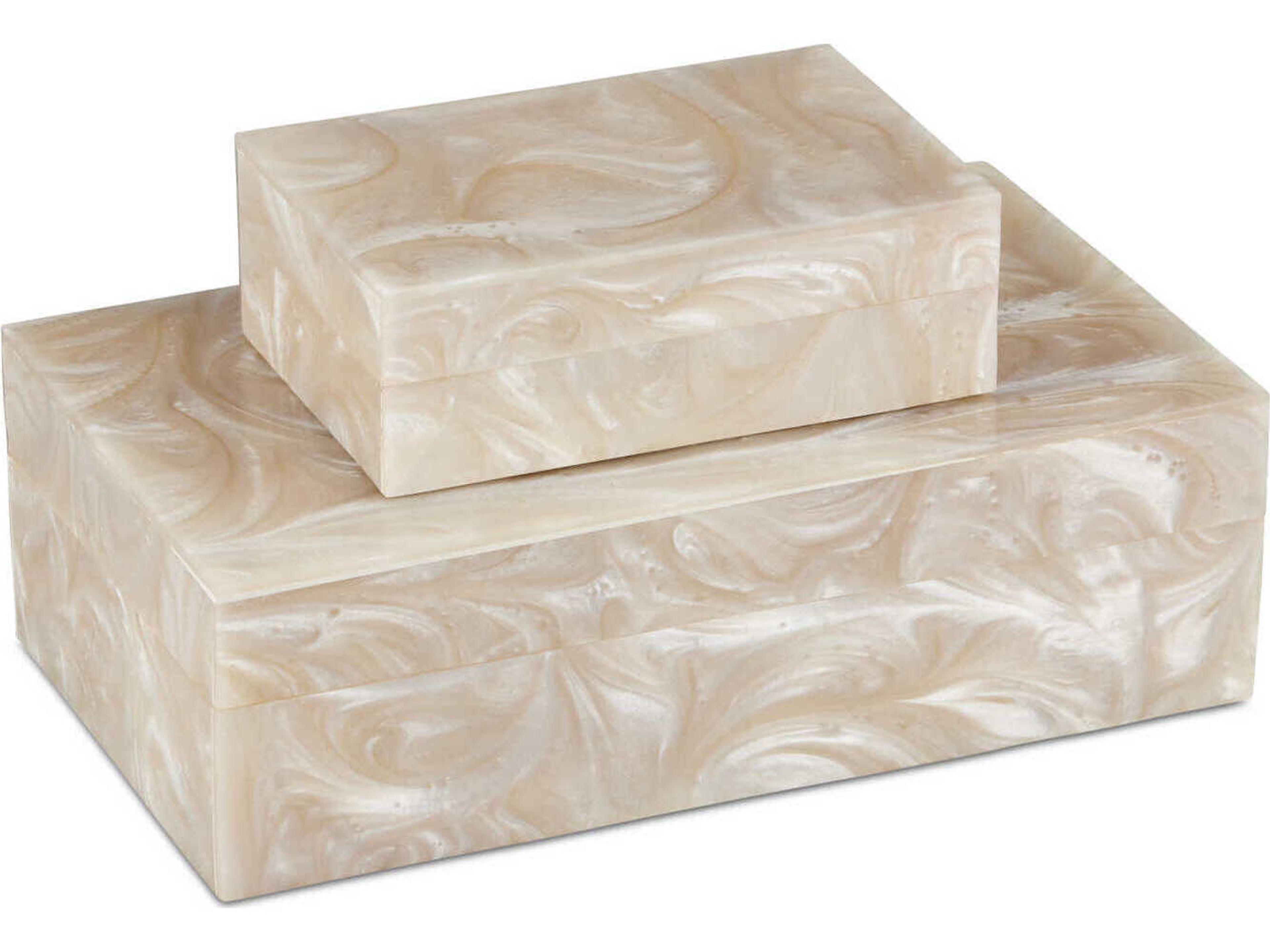 Currey & Company Perlas Swirl Box Set of 2