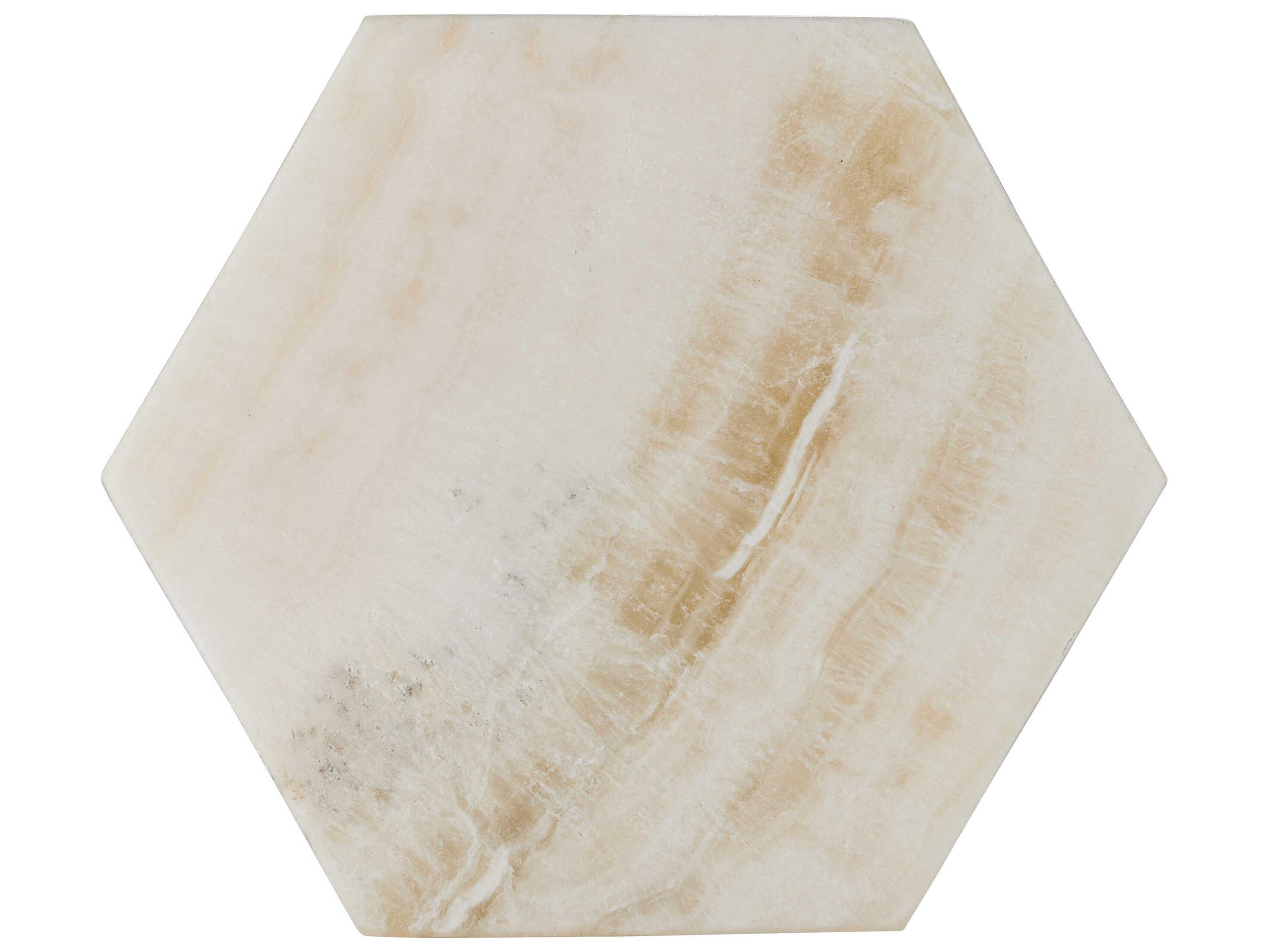 Currey & Company Arco Onyx Hexagon Box