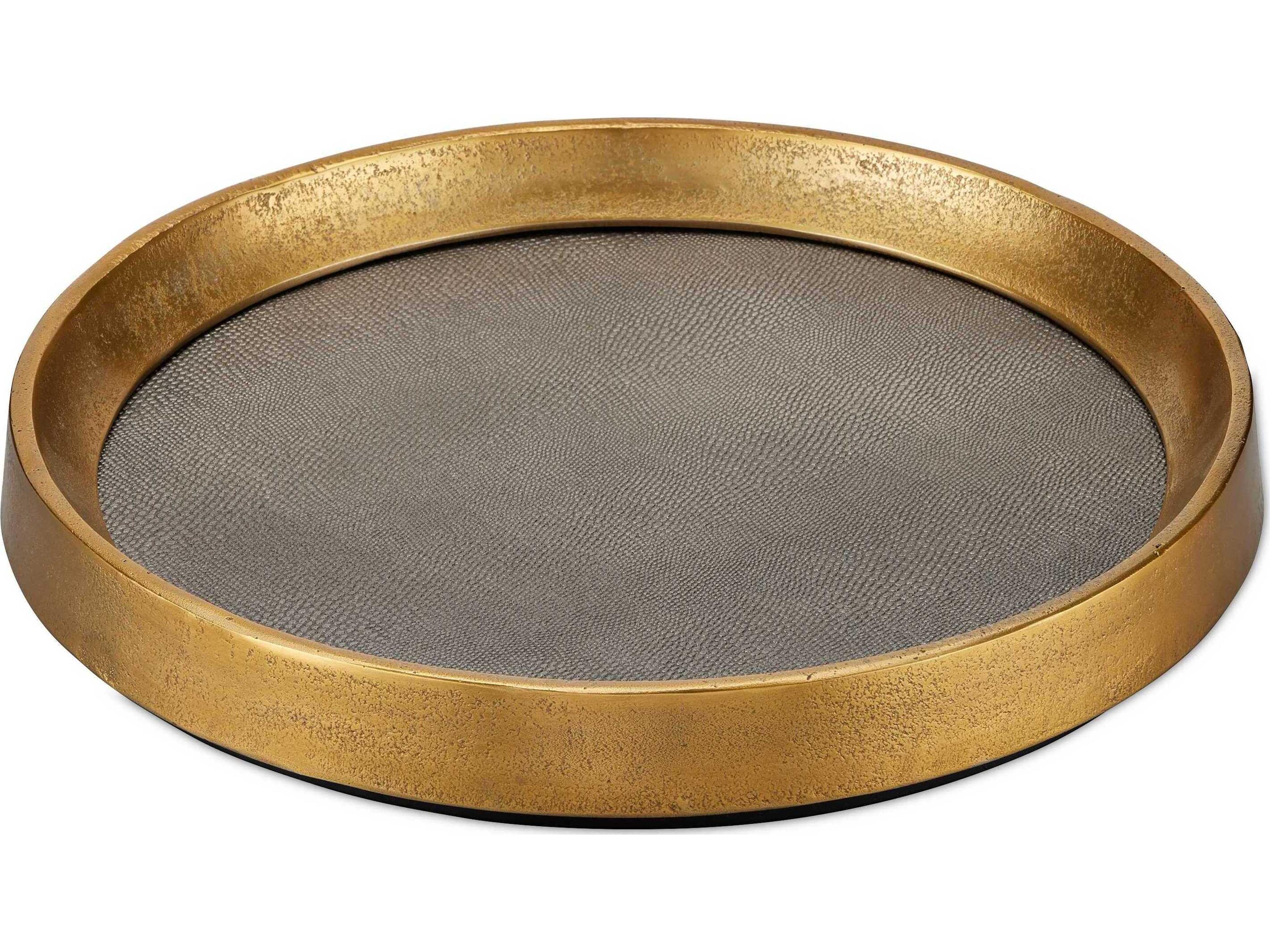 Currey & Company Tanay Round Serving Tray