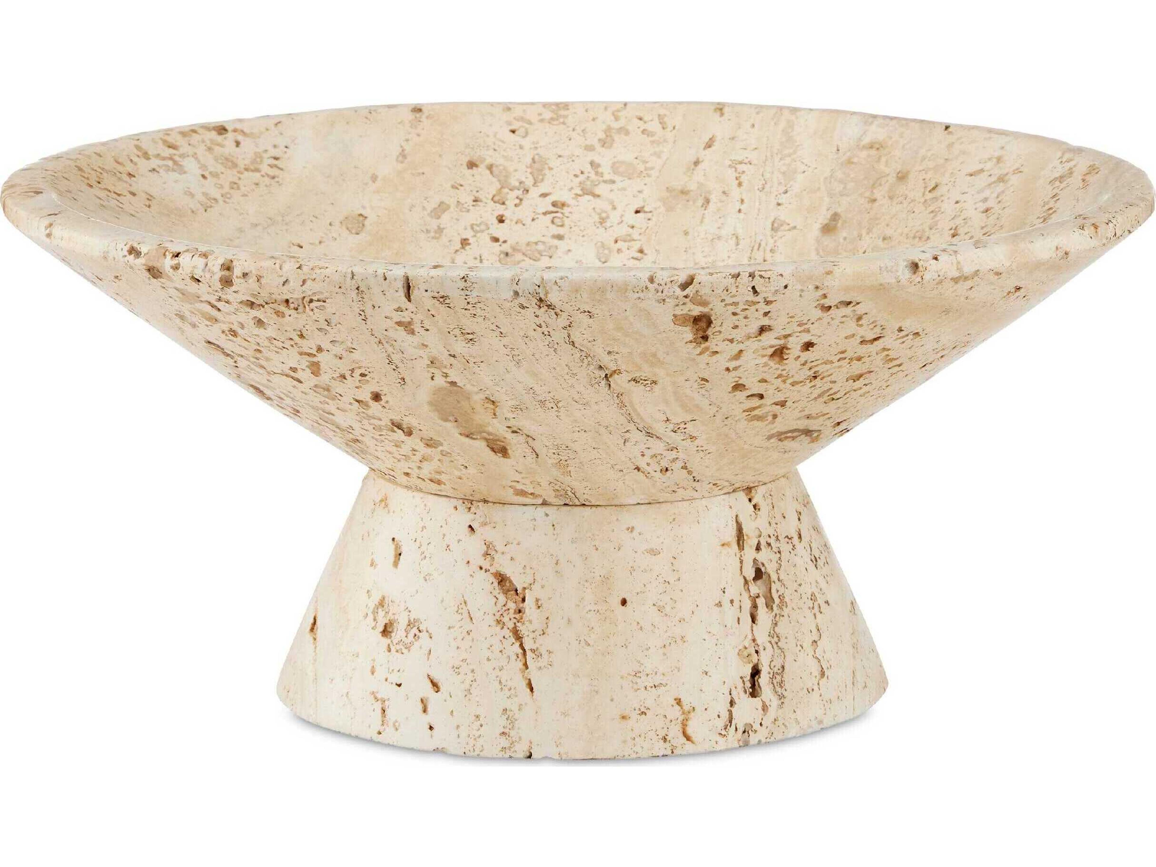 Lubo Travertine Decorative Bowl