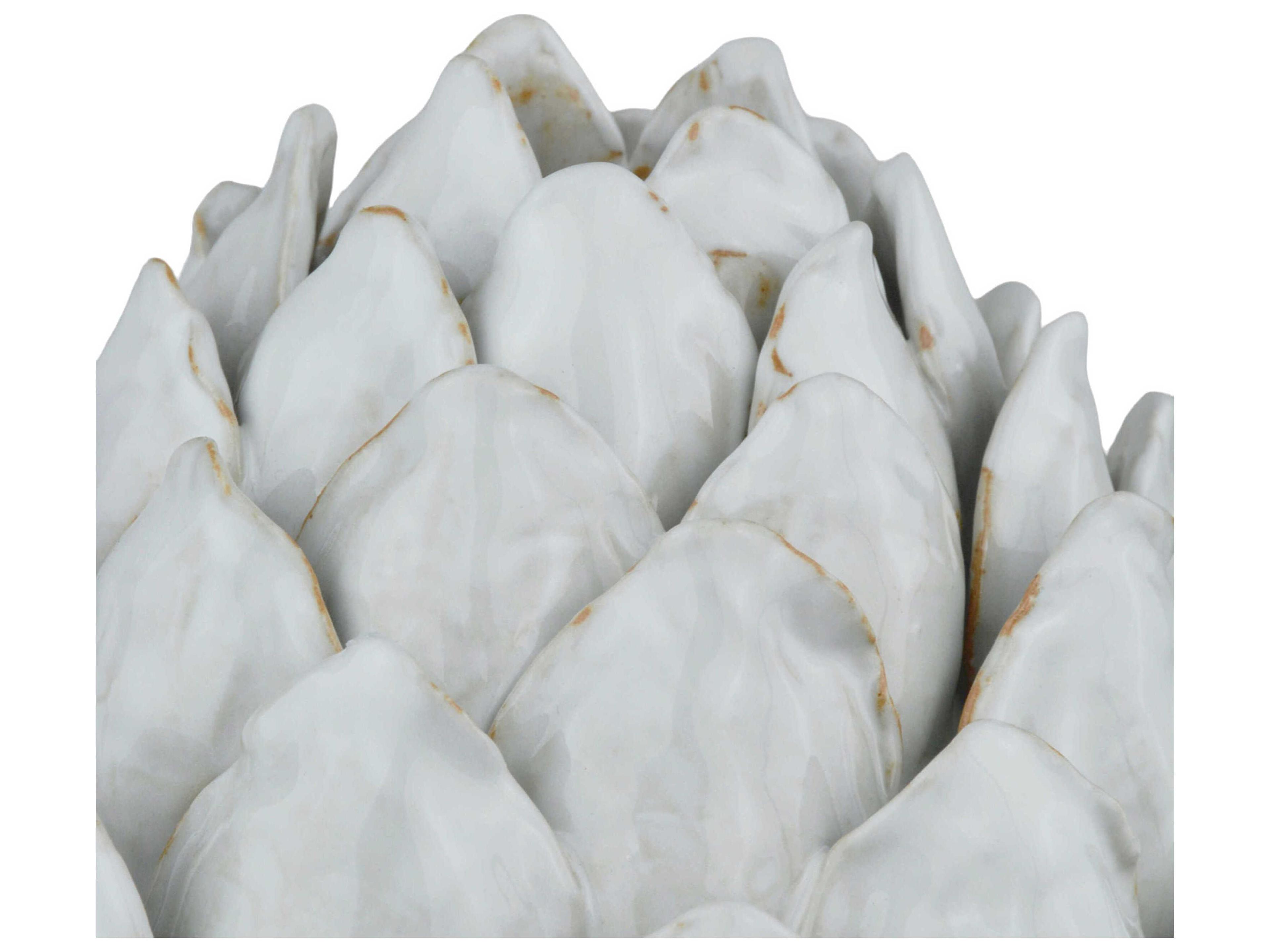 Currey & Company Ivory Artichoke Sculpture