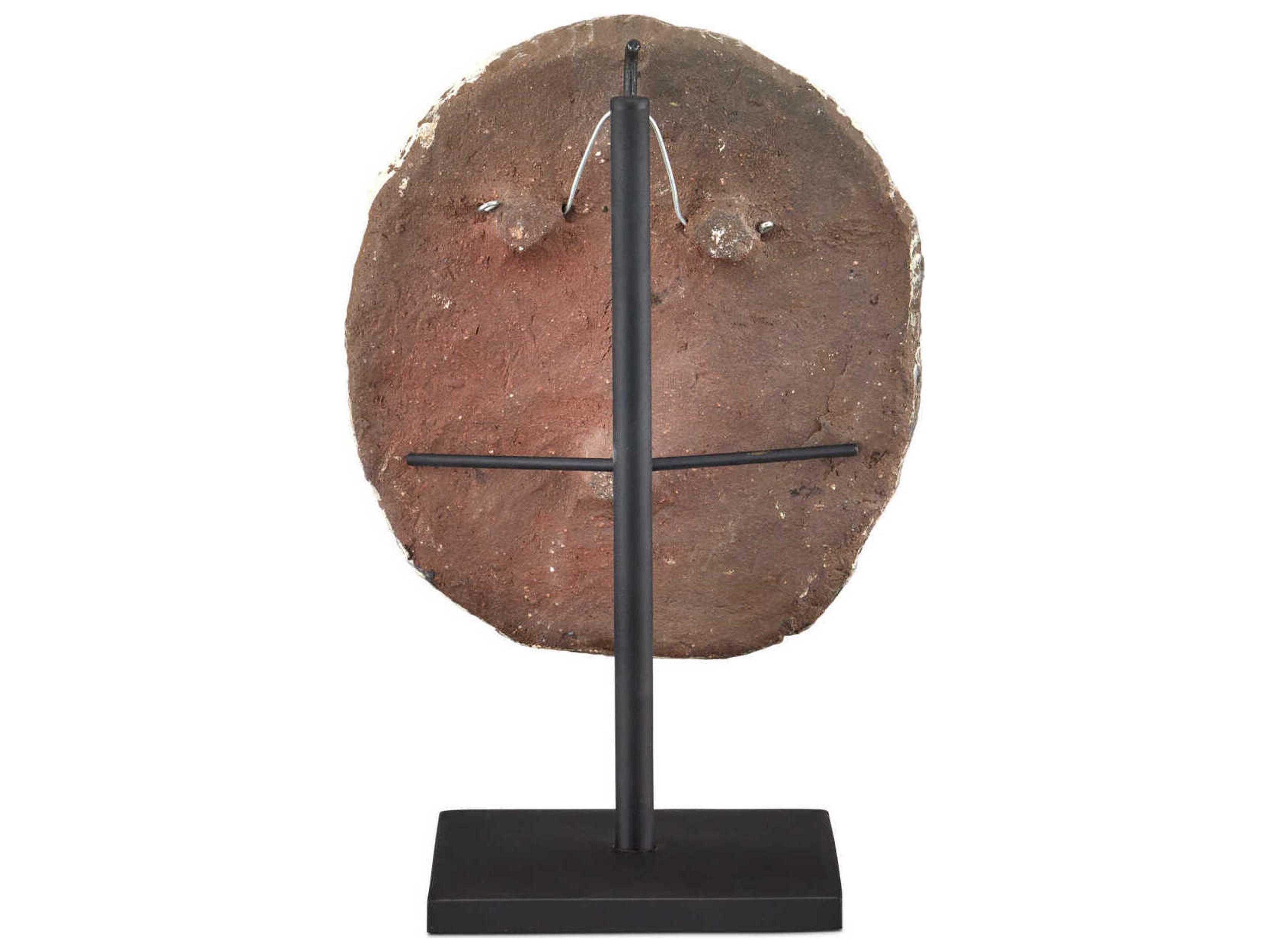 Currey & Company Artisan Face Disc Sculpture