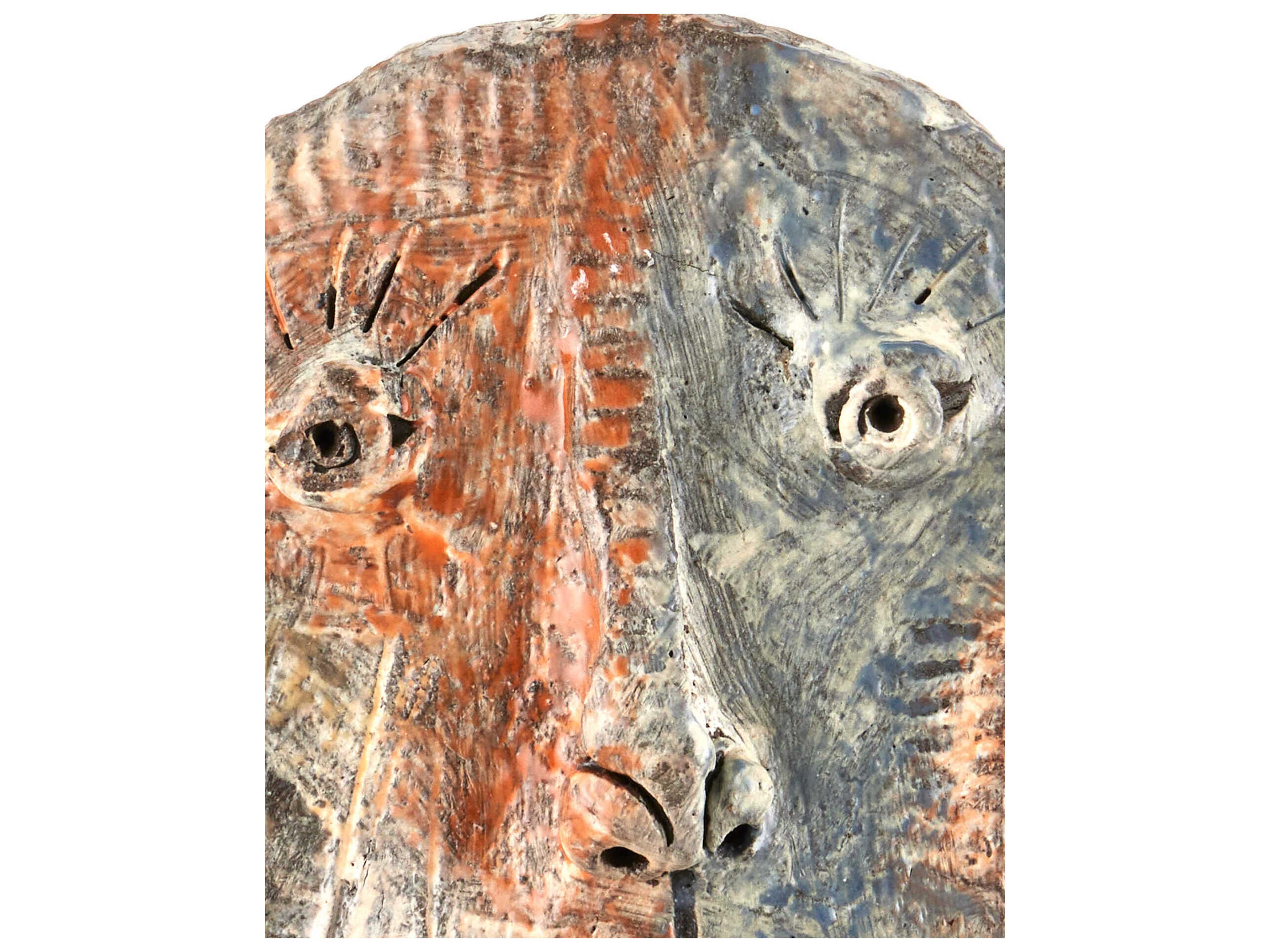 Currey & Company Artisan Face Disc Sculpture