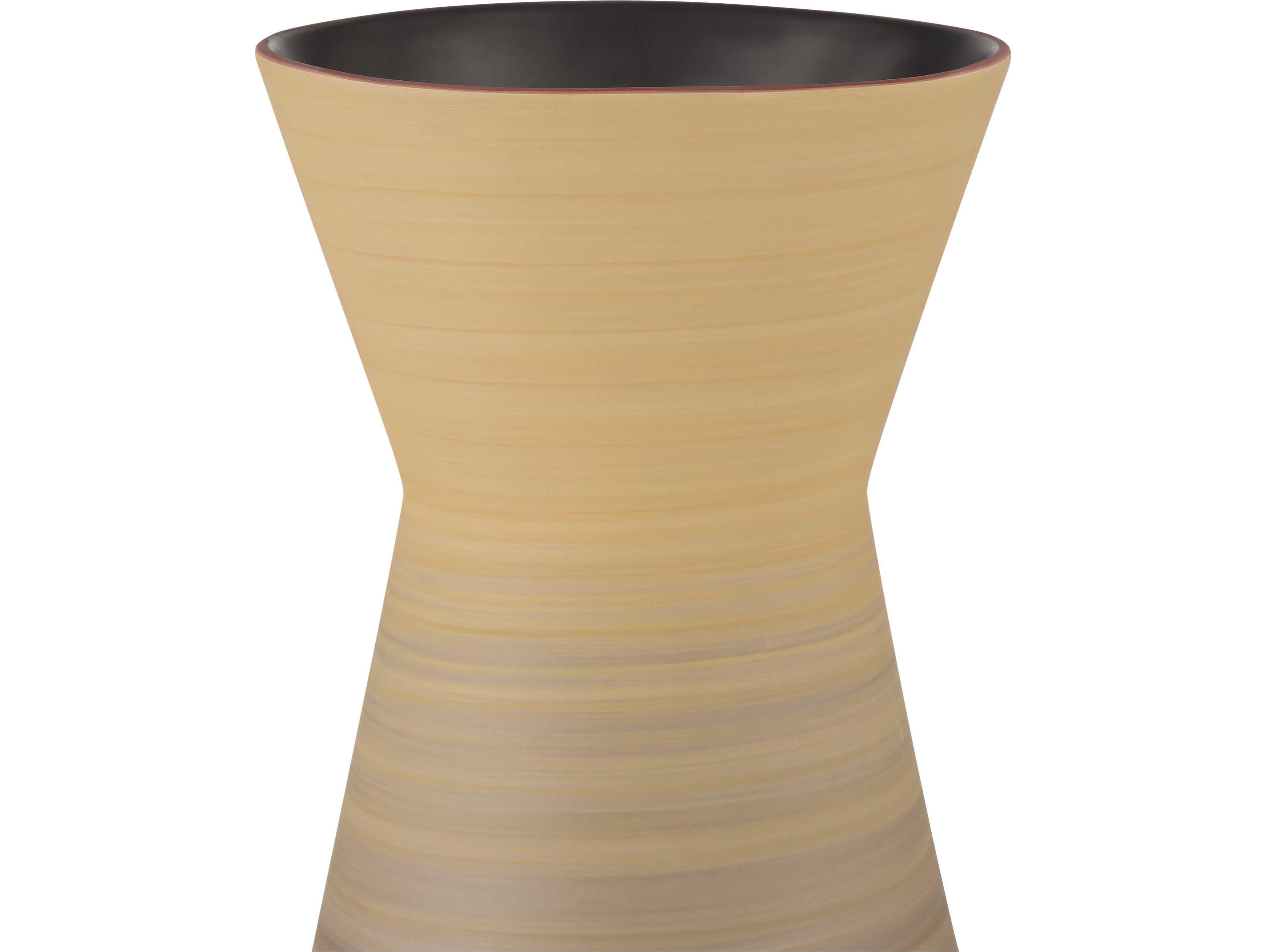 Currey & Company Happy 80's Red / Yellow Vase Set of 2