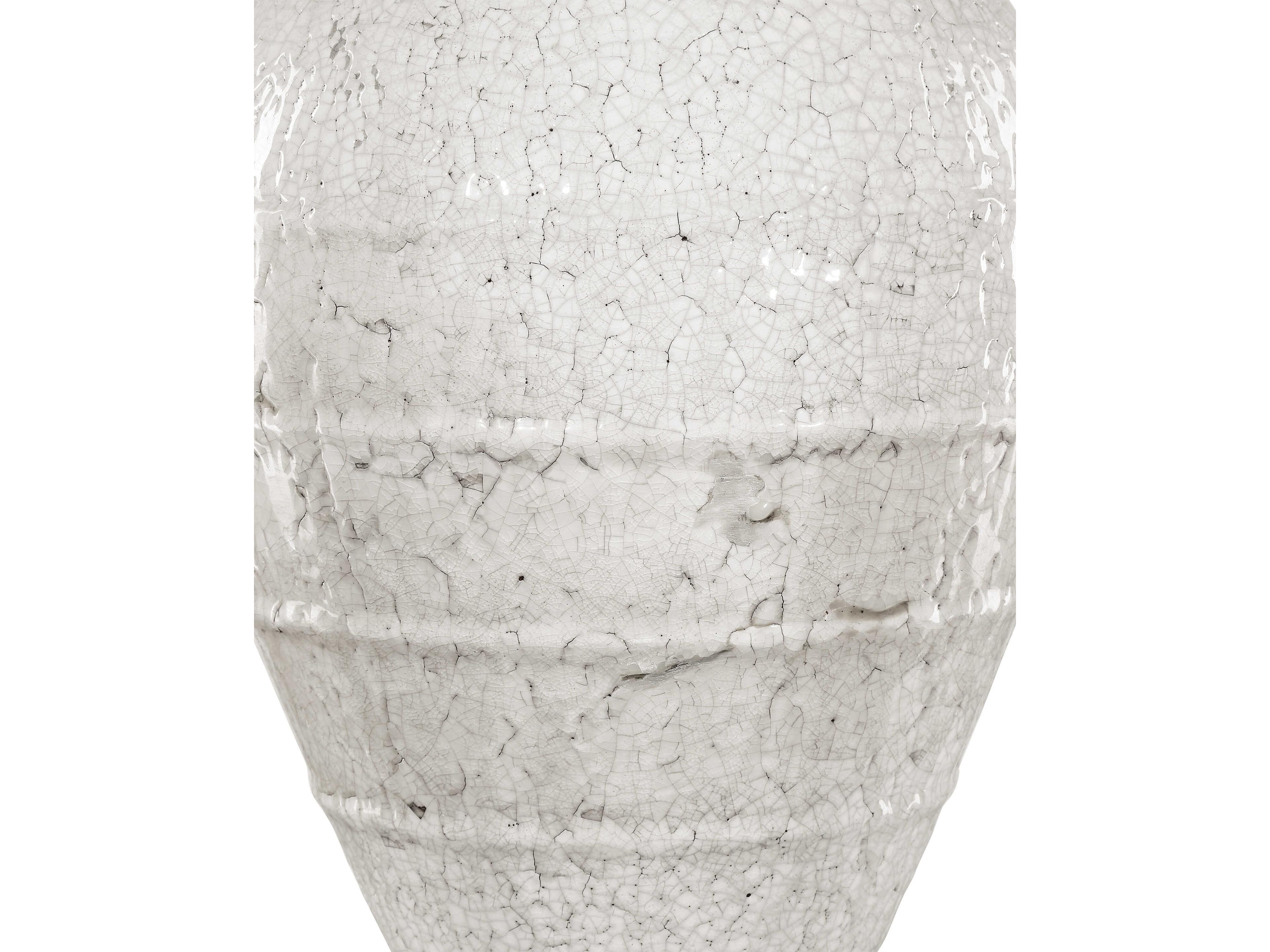 Currey & Company Virginal Antique White Jar