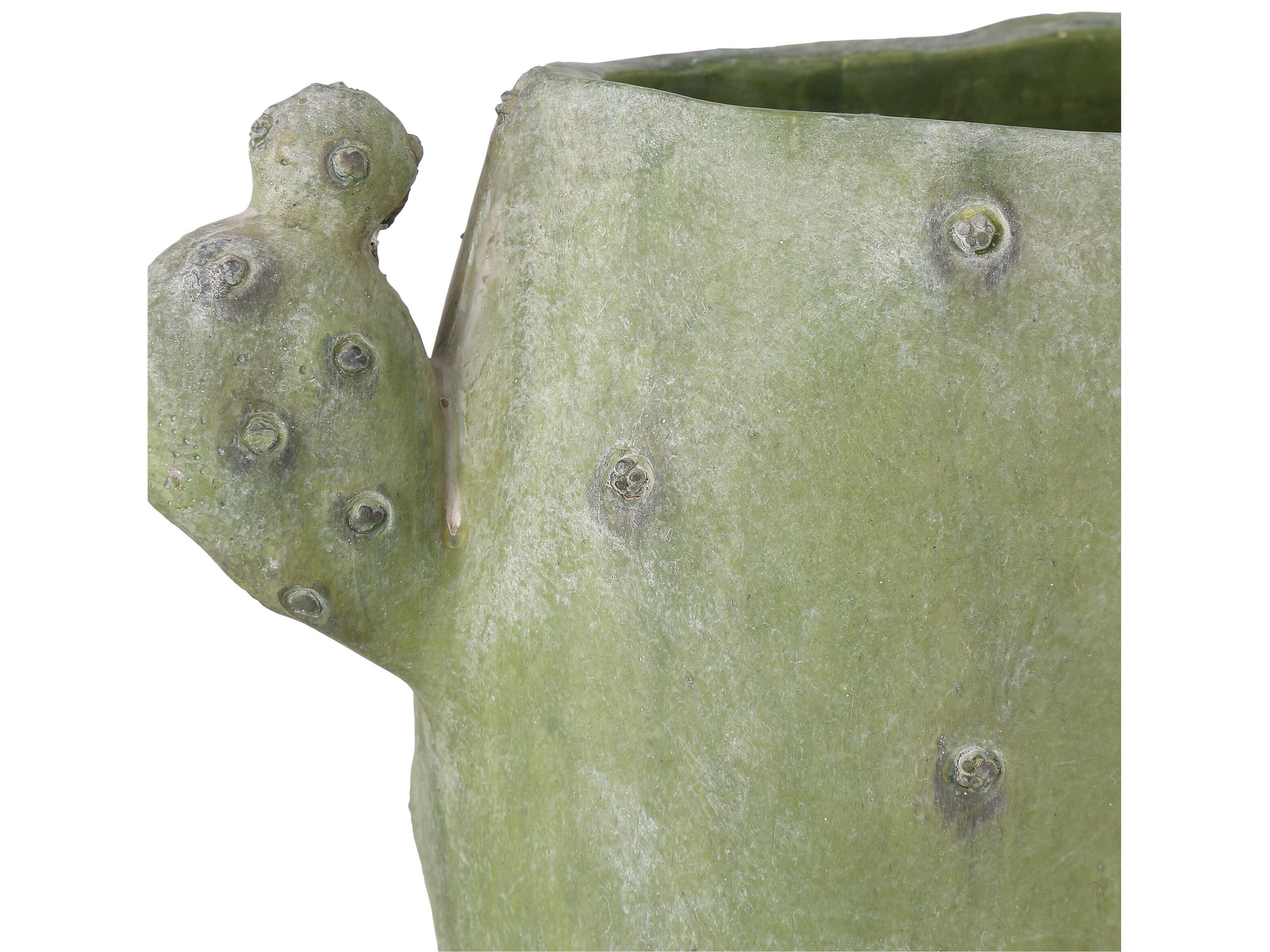 Currey & Company Cactus Green Vase Set of 3