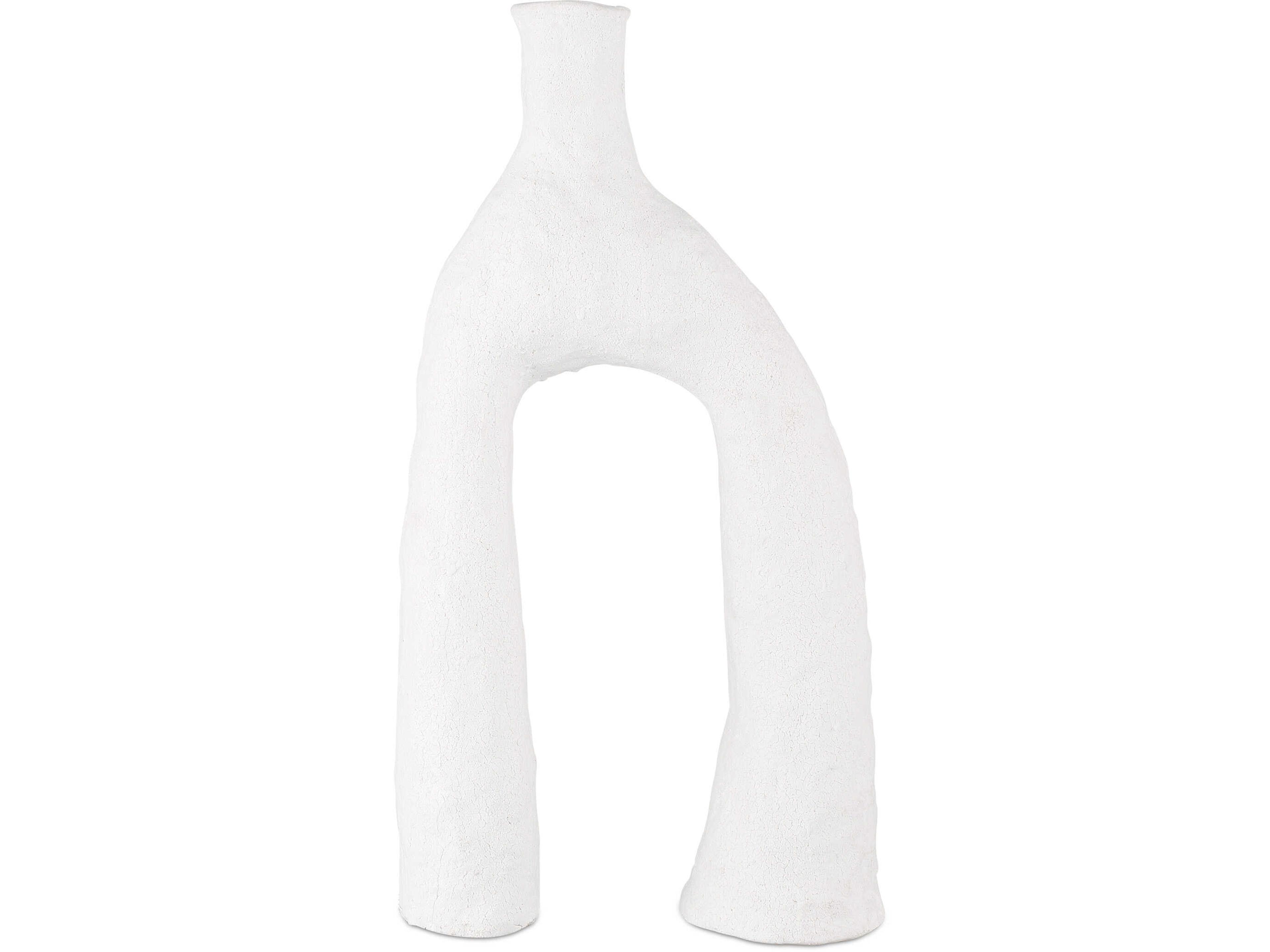Currey & Company Zante Matte White Vase Set of 3