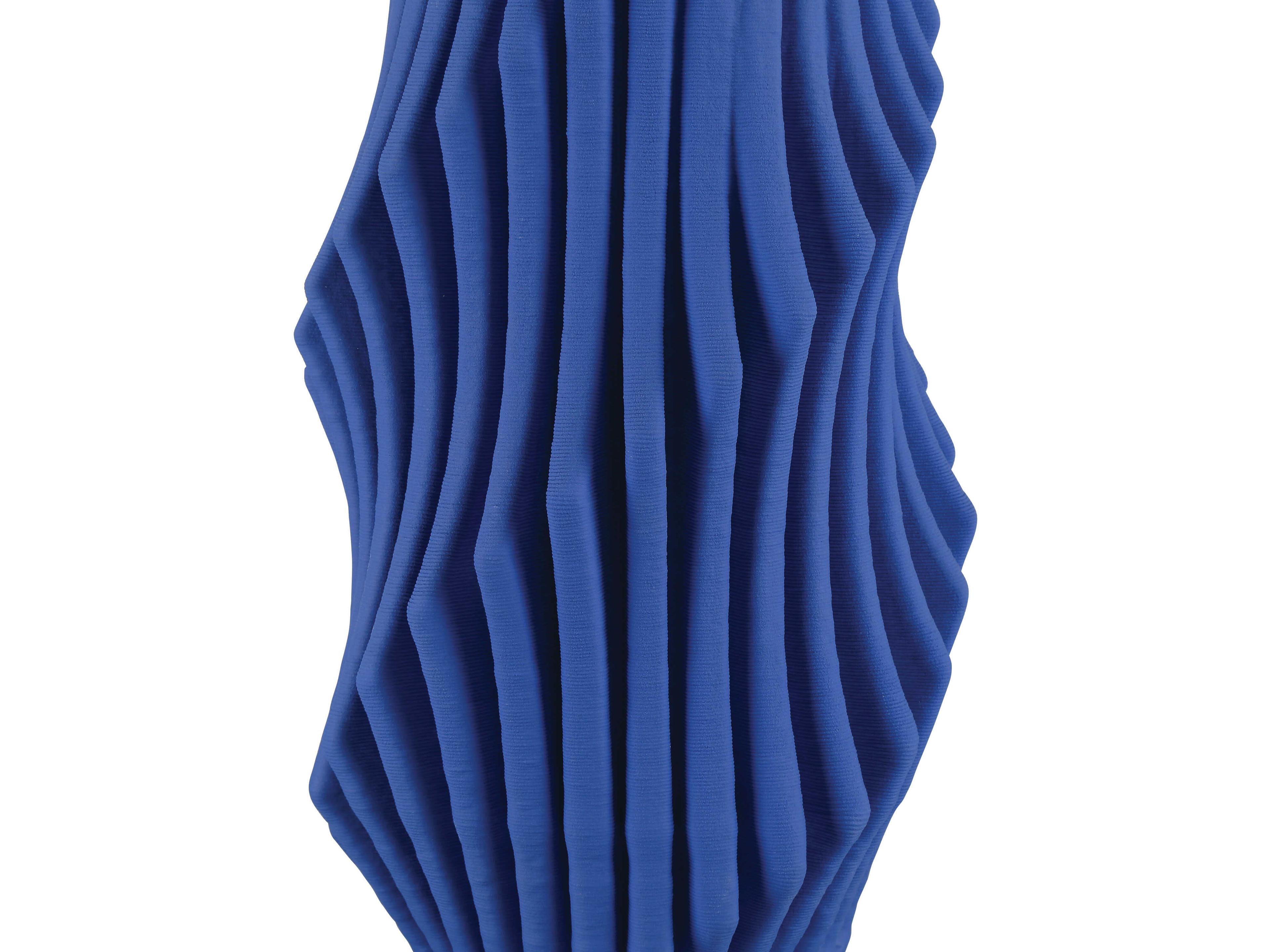 Currey & Company Cobalt Blue Pleat Vase