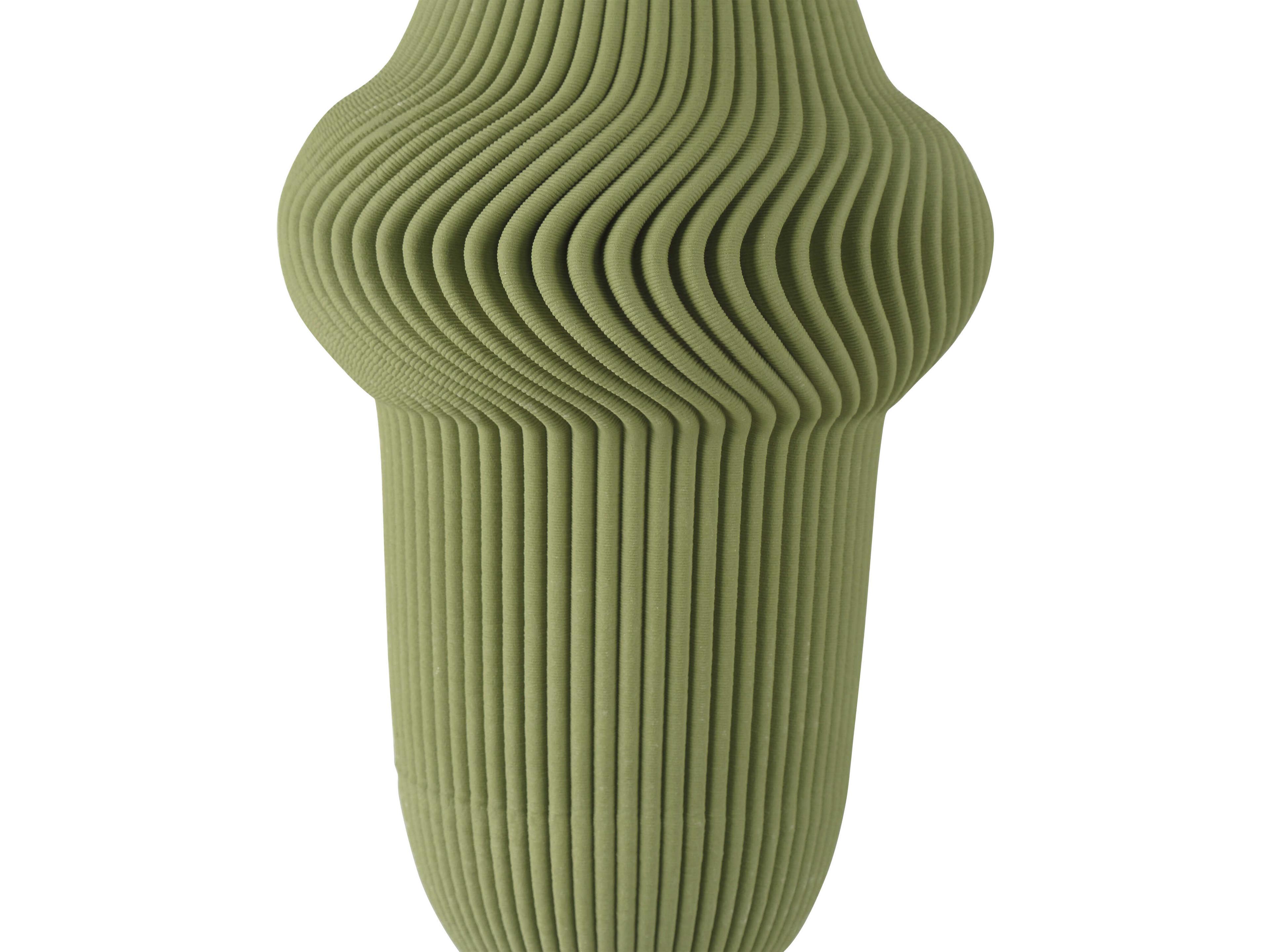 Currey & Company Green Plisse Vase