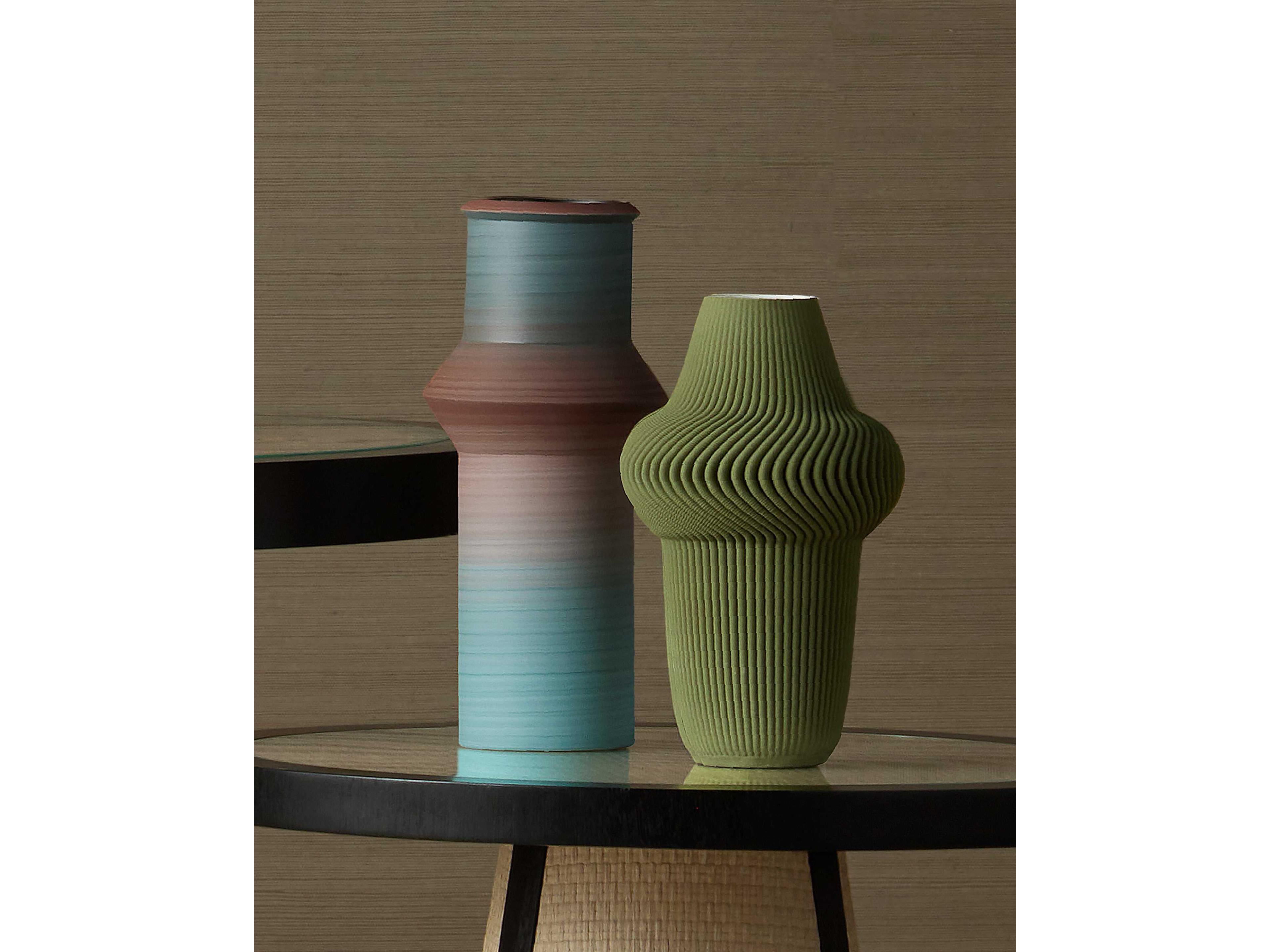 Currey & Company Green Plisse Vase