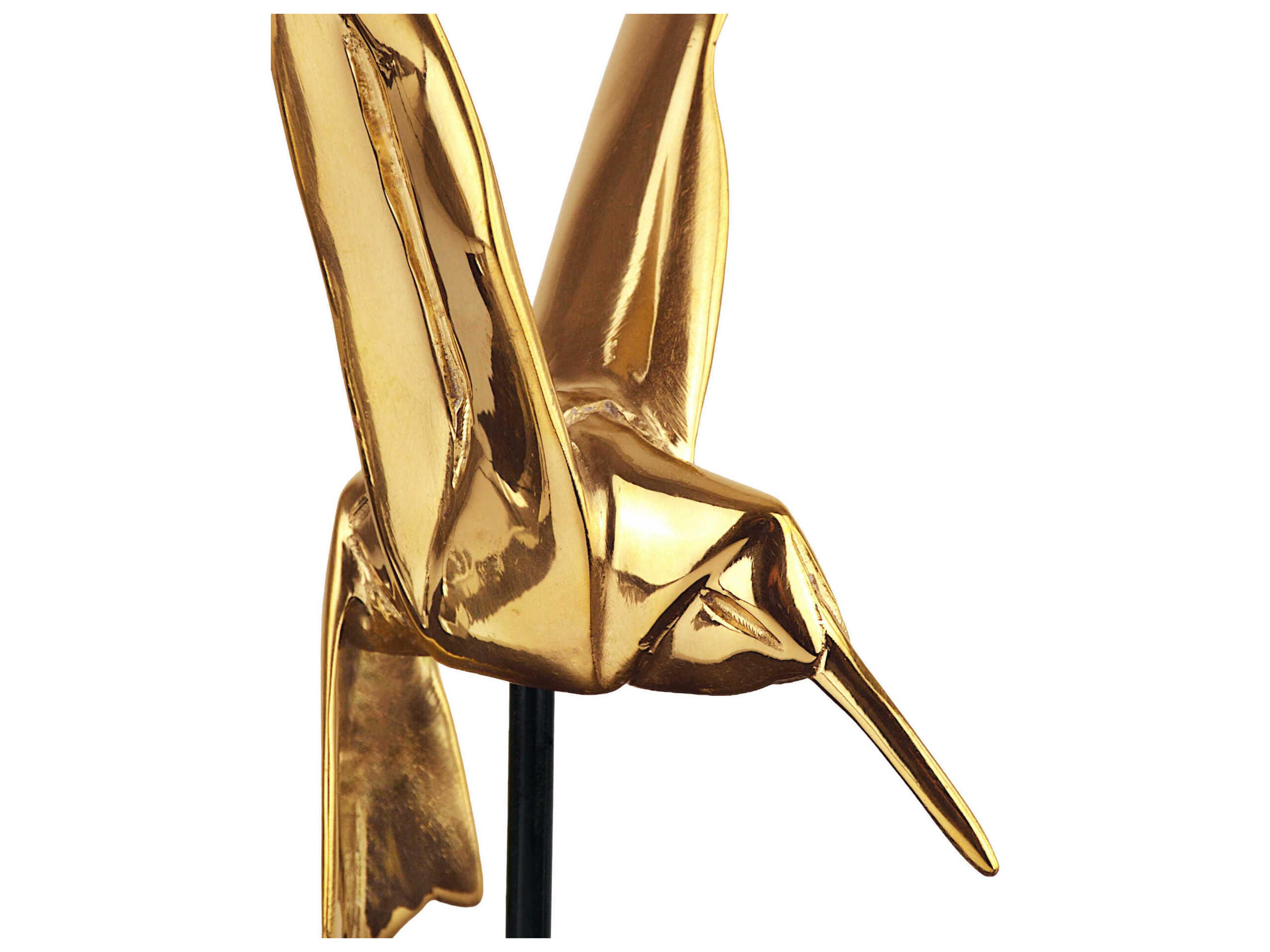 Currey & Company Gold Hummingbirds Sculpture Set of 3