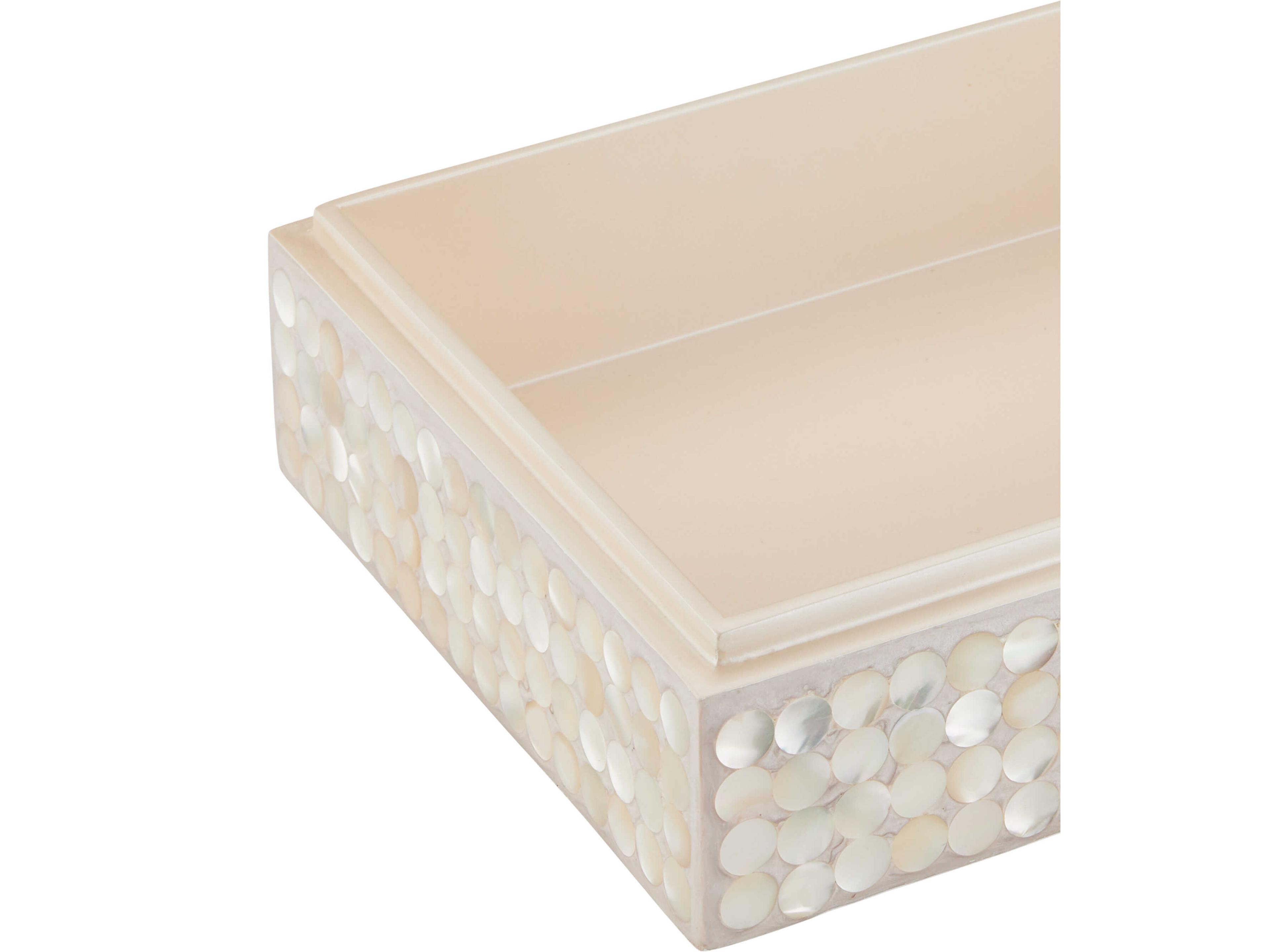 Currey & Company Natural Cream Gerri Dot Box Set of 2
