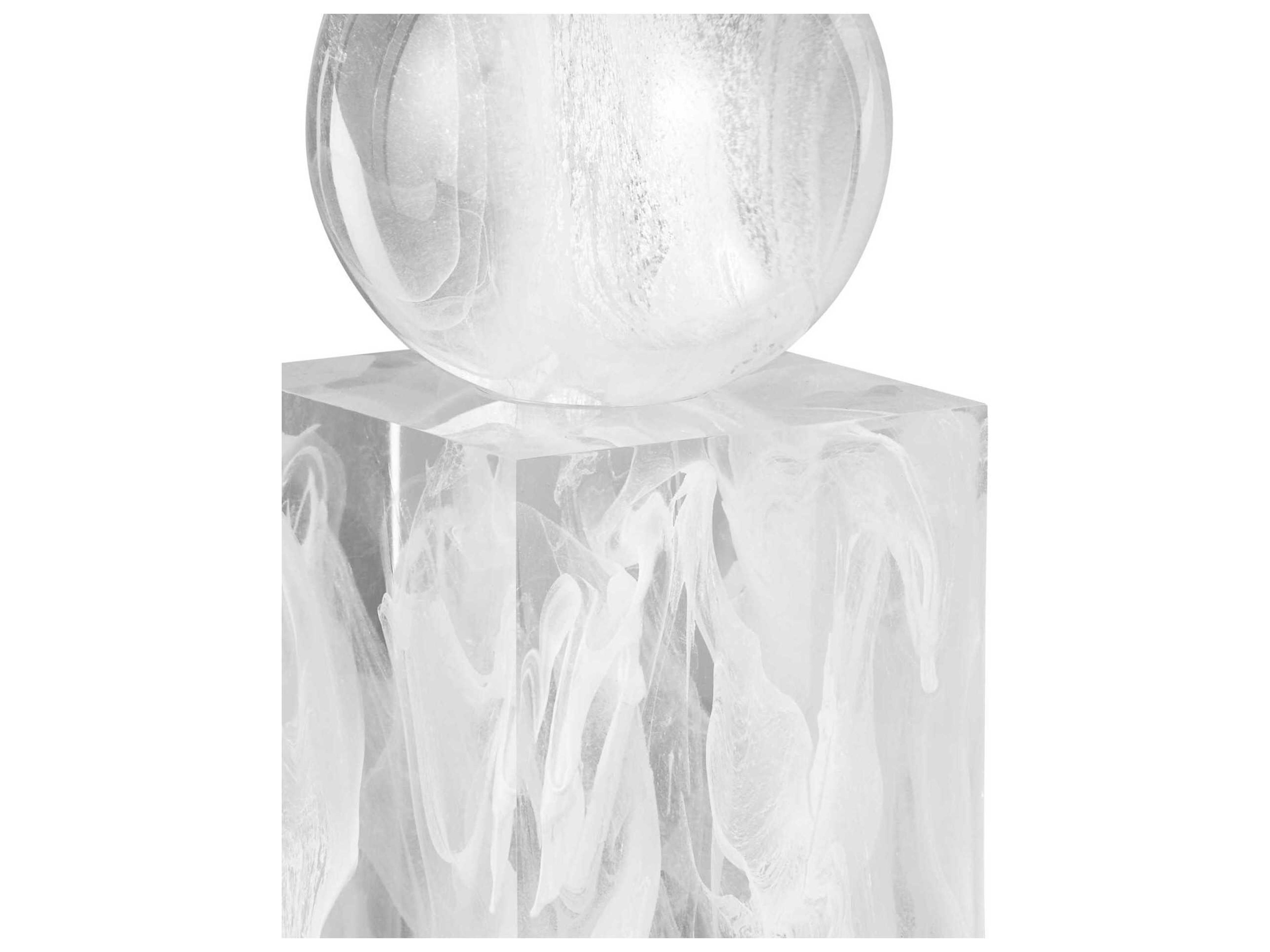 Currey & Company Nova White Objects Set of 2