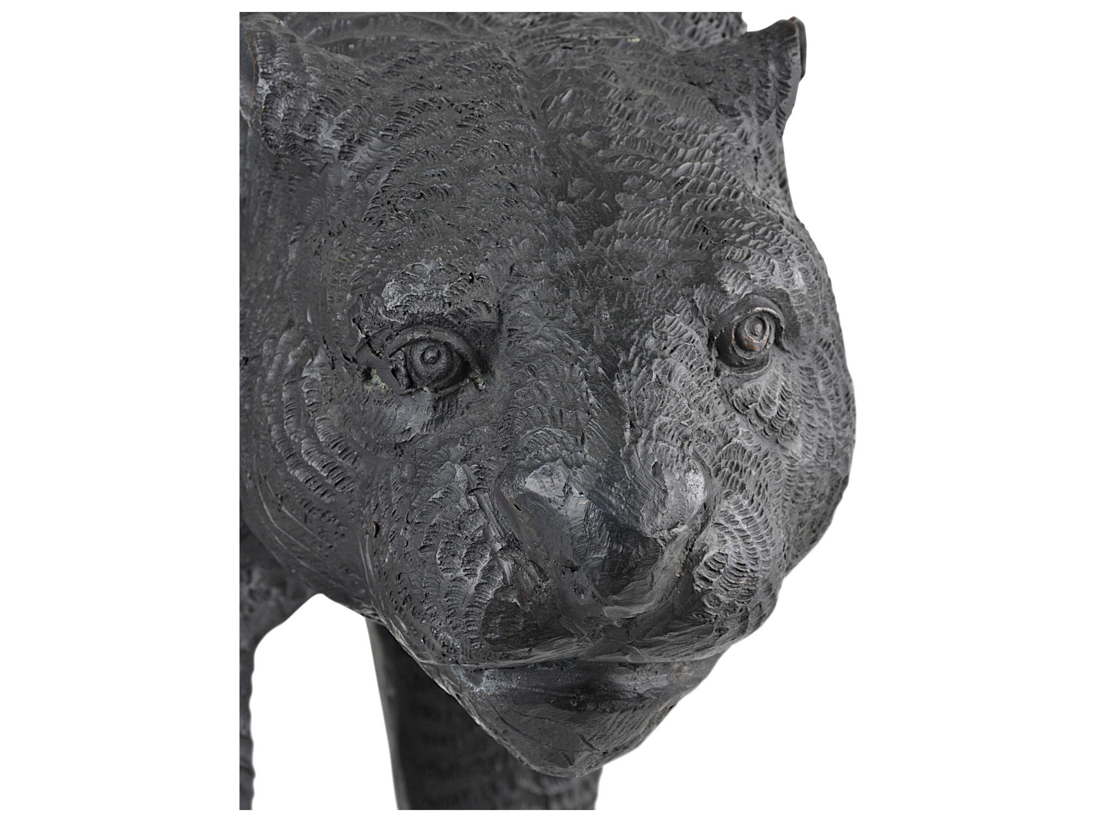 Currey & Company Standing Black Panther Sculpture