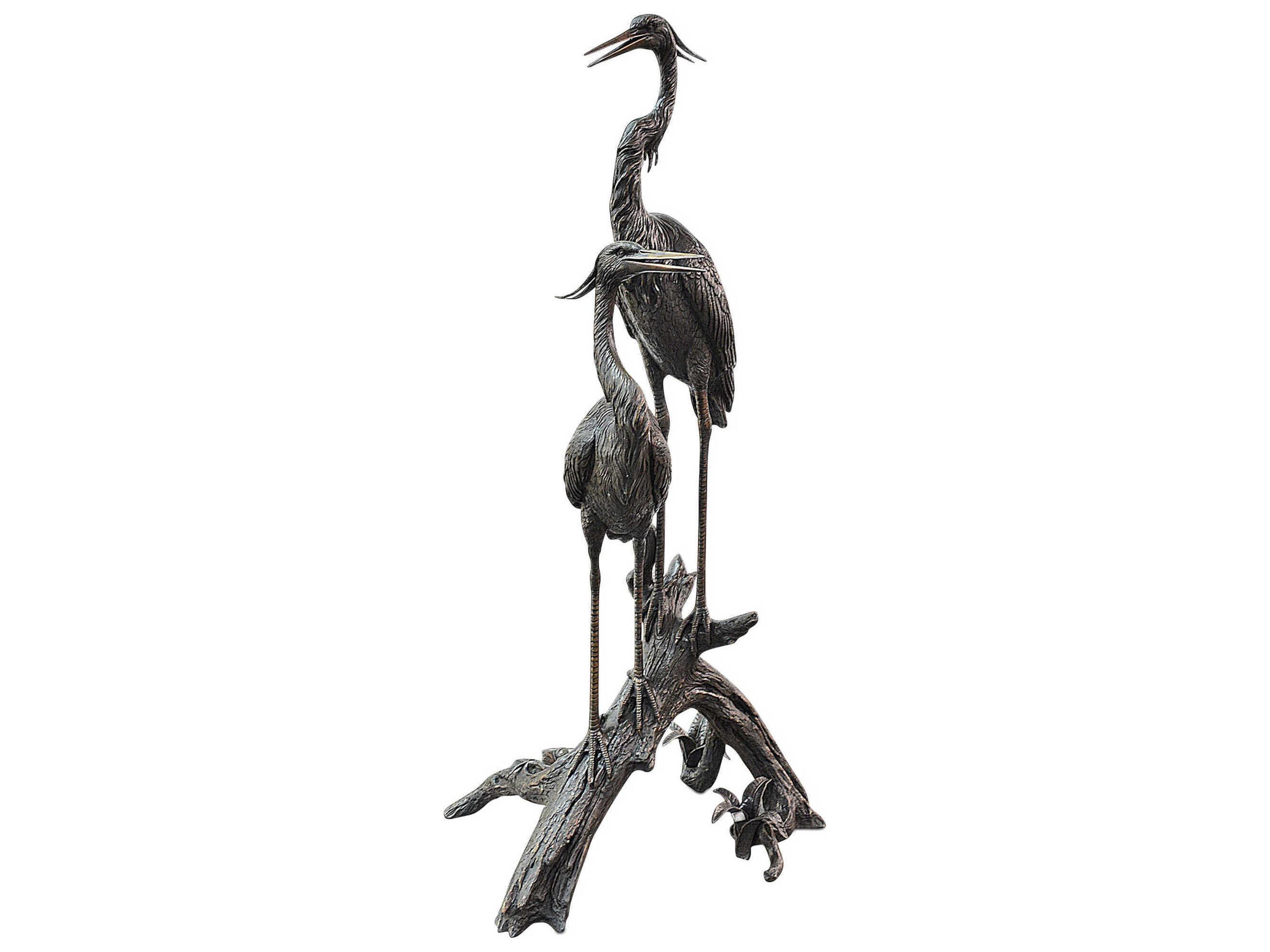 Currey & Company Herons on Branch Sculpture