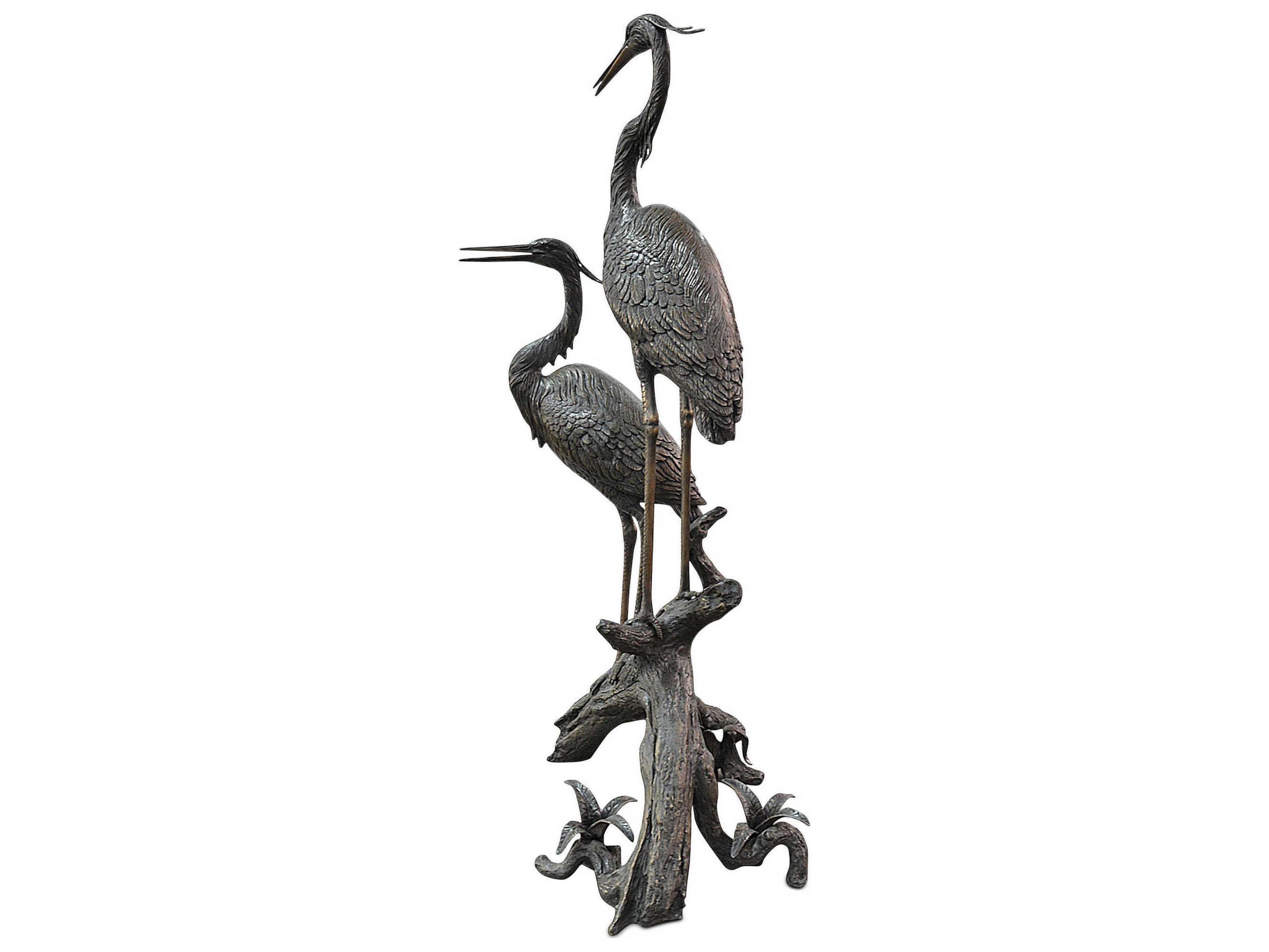 Currey & Company Herons on Branch Sculpture