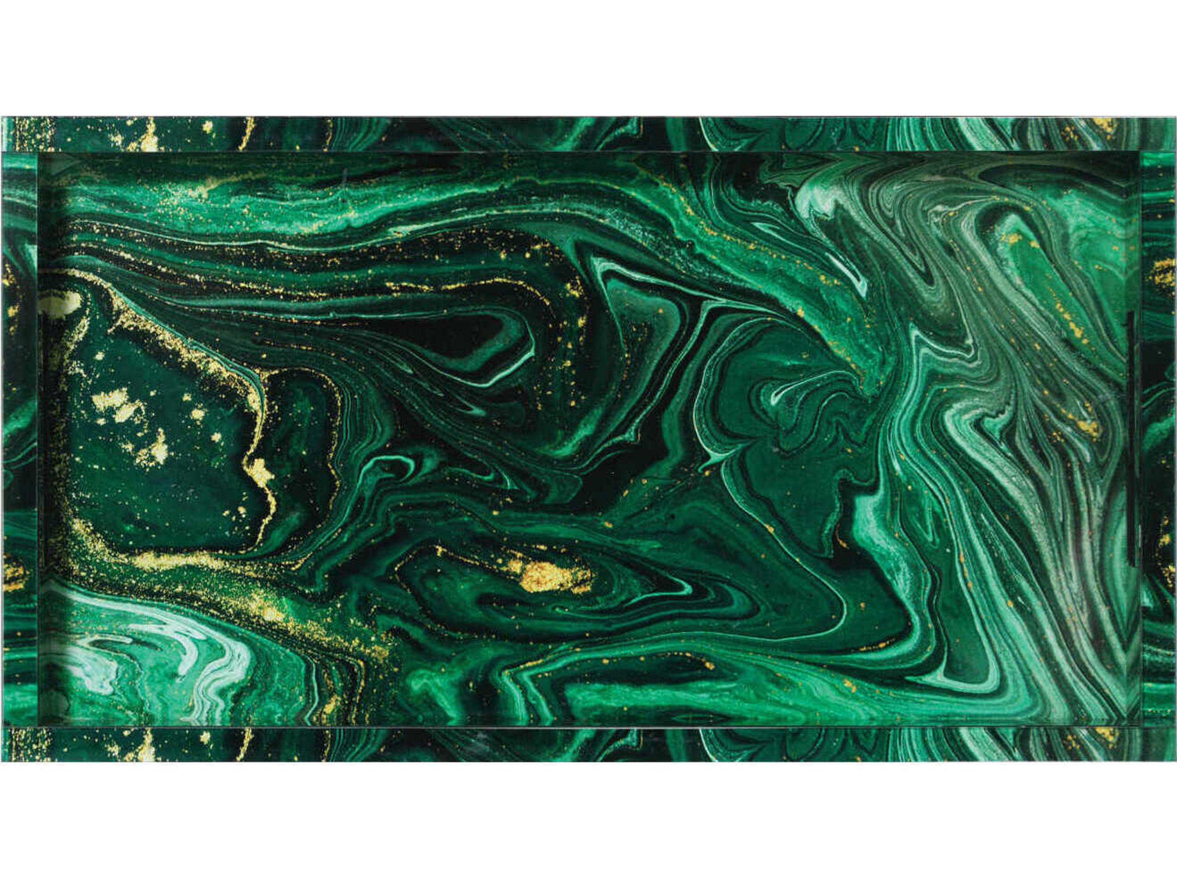 Currey & Company Interstellar Green Tray