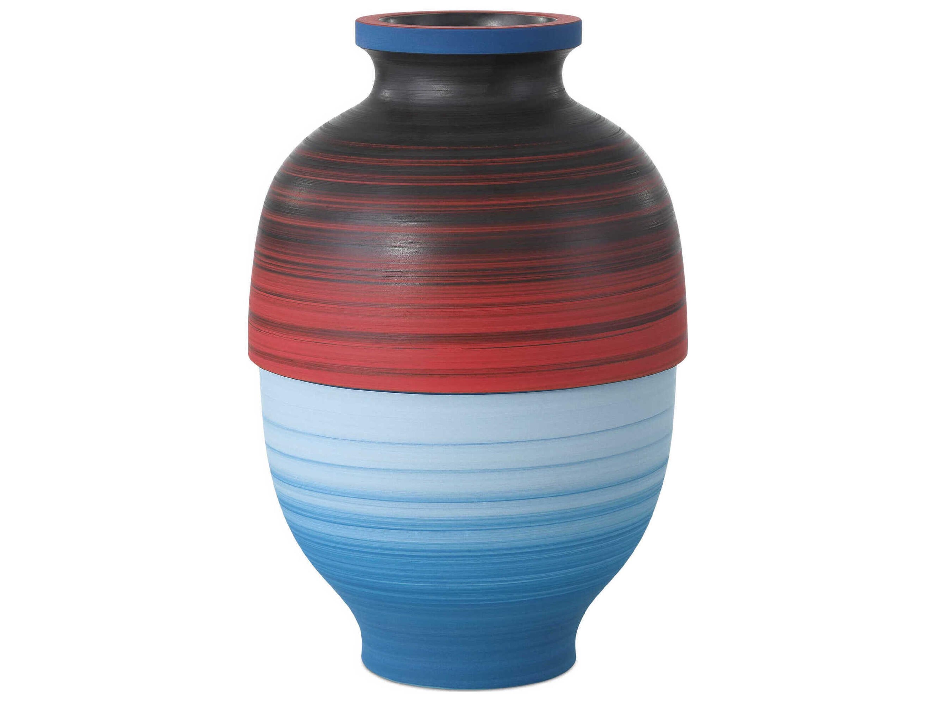 Currey & Company Happy 80's Satin Red Vase (Set of 3)