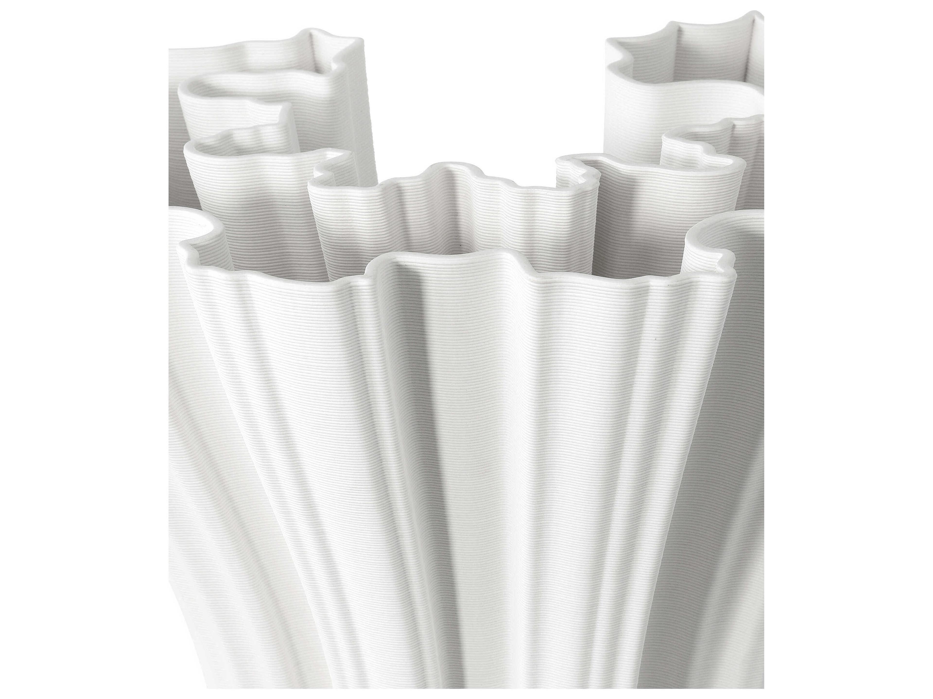 Currey & Company Godet White Vase