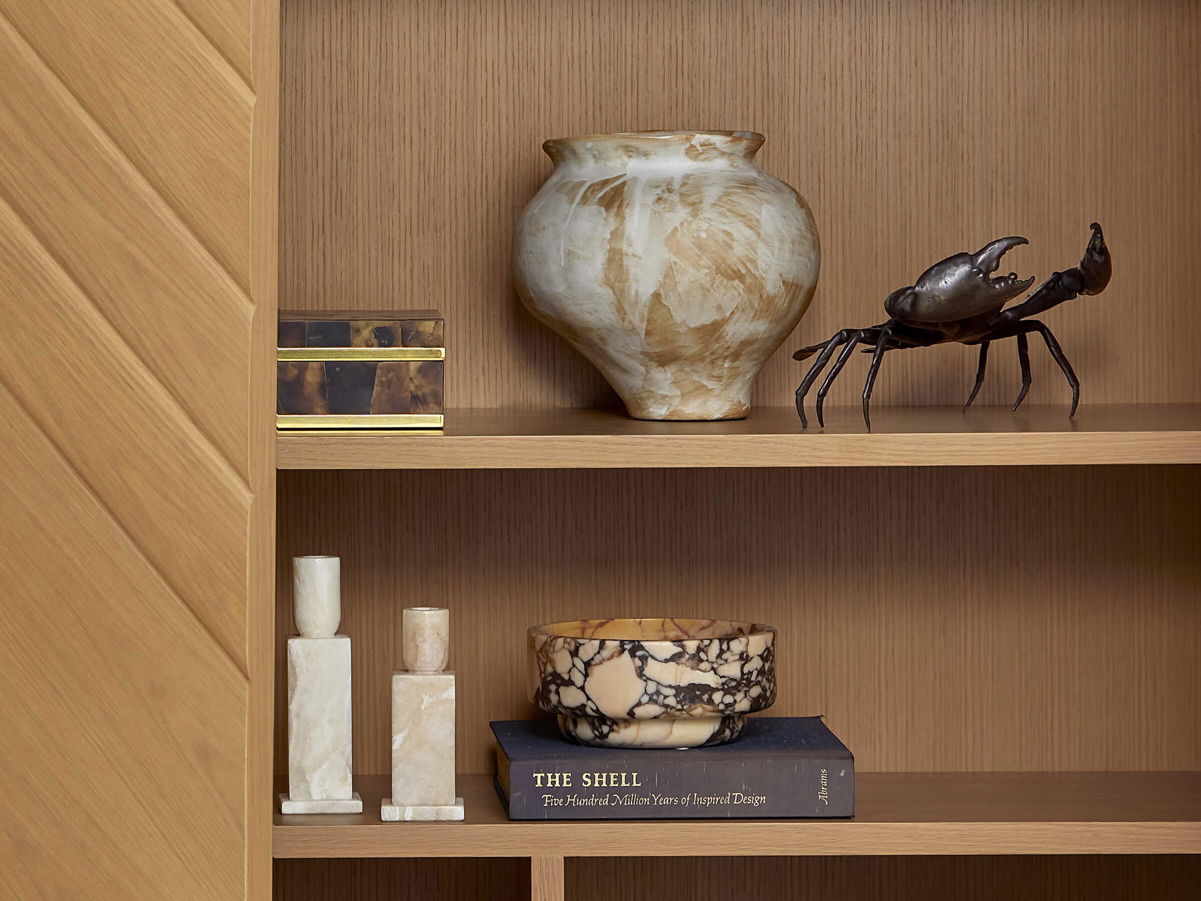 Currey & Company Lithos Ivory Candle Holder (Set of 2)